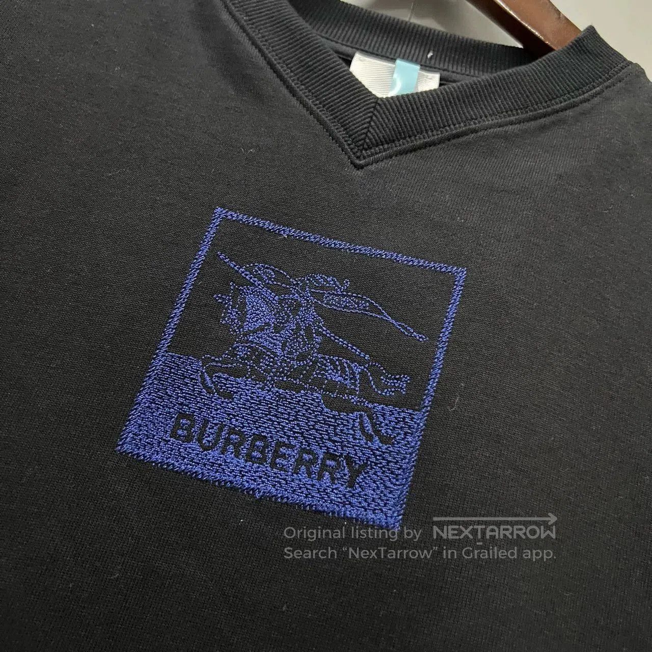 Burberry burberry black logo embroidered short sleeve shirt. Size US S / EU 44-46 / 1 - 7 Thumbnail