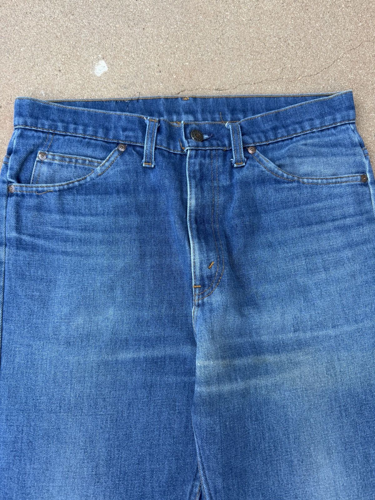 Other Vtg 80’s Plain Pocket Bootcut Flare Faded Denim Jeans 33x32 Size US 33 - 4 Thumbnail