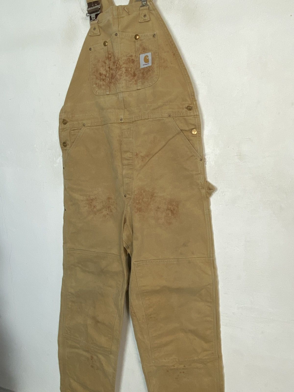 Carhartt 90s Carhartt Double Knee Duck Canvas Bib Overall Workwear Size US 40 / EU 56 - 4 Thumbnail