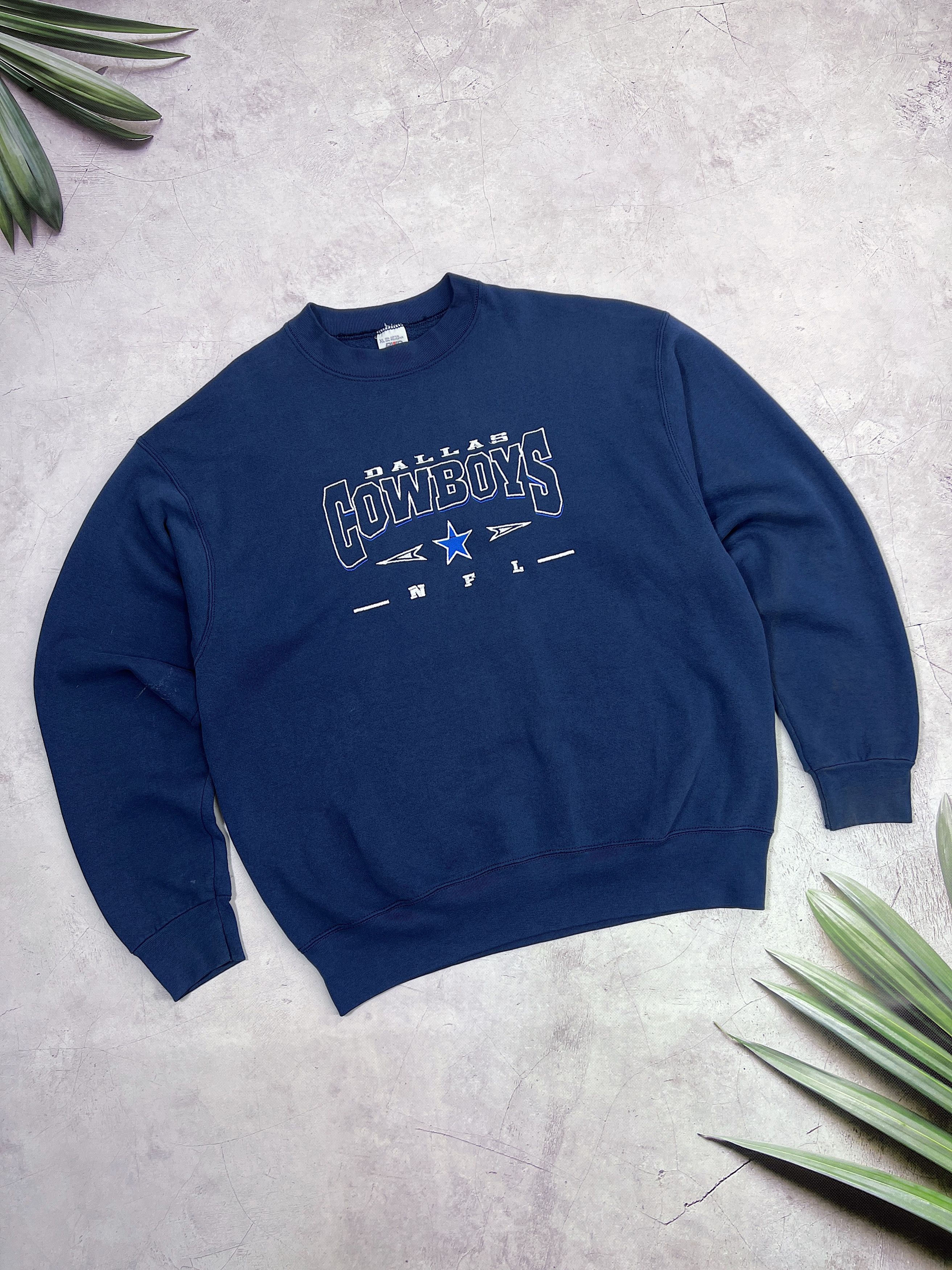 NFL × Vintage Vintage Dallas Cowboys NFL Sweatshirt by BVD Size US XL / EU 56 / 4 - 1 Thumbnail