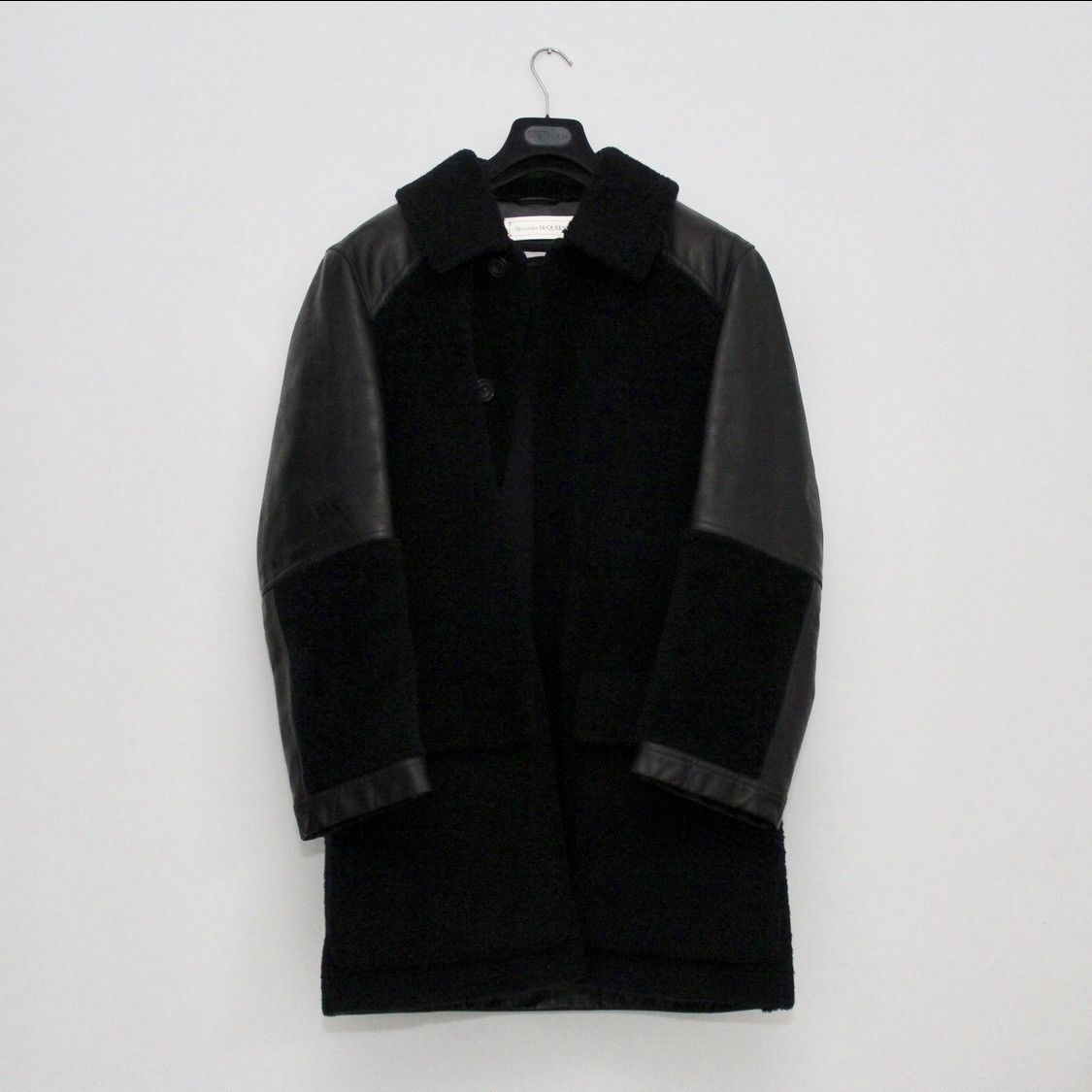 Alexander McQueen Alexander McQueen Shearling Leather Panel Coat Size US L / EU 52-54 / 3 - 4 Thumbnail