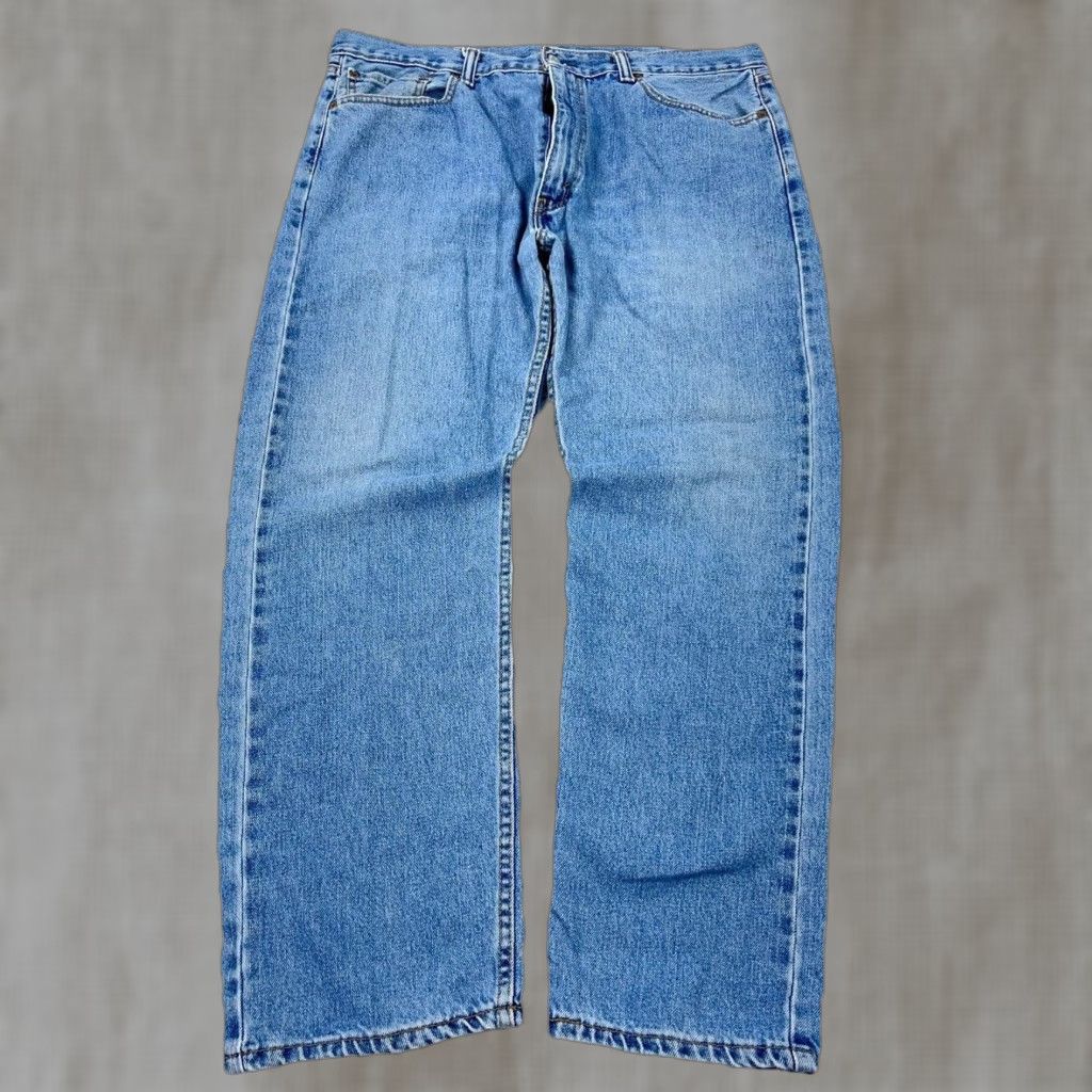 Levi's VINTAGE Levi's 505 Jeans Men 38x30 Regular Fit Straight Blue Denim 5-Pocket Pockets Belt Loops Zipper Zip Mid Rise 00s Y2K Mens Regular Jeans Size US 38 / EU 54 - 1 Thumbnail
