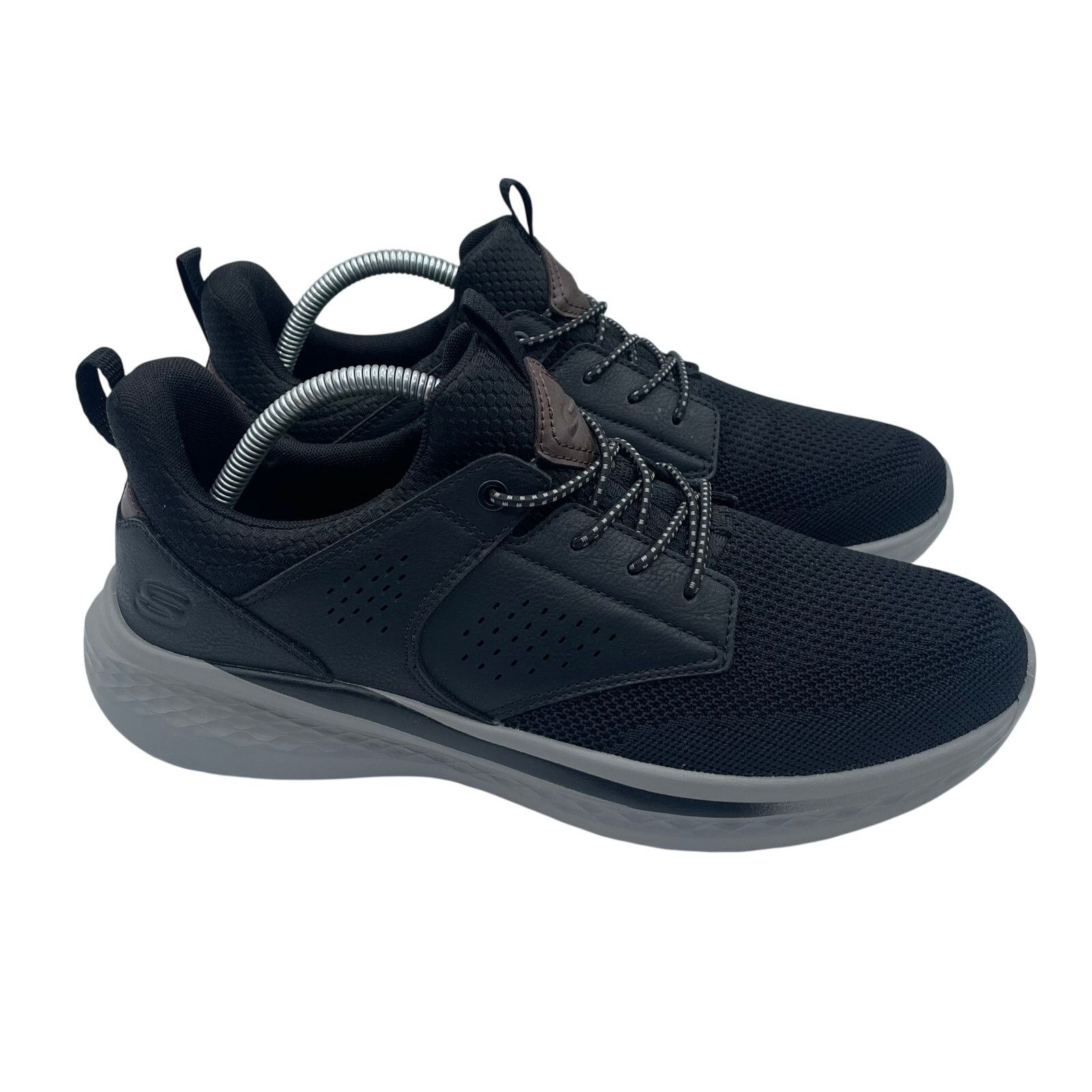 SKECHERS Skechers Relaxed Fit Slade Breyer Vegan Shoes Black Mens 9 Size US 9 / EU 42 - 2 Thumbnail