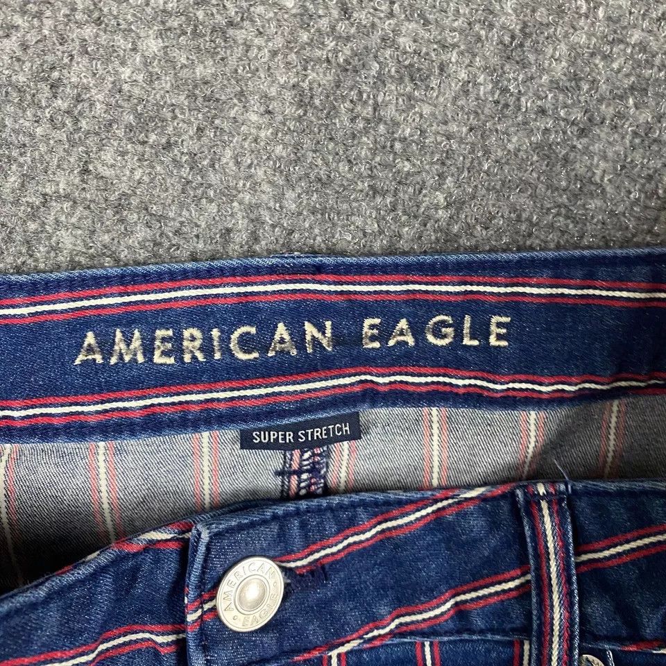 American Eagle Outfitters American Eagle Skirt Women's 16 Regular Hi-Rise Mini Striped Size 38" / US 16 / IT 52 - 6 Thumbnail