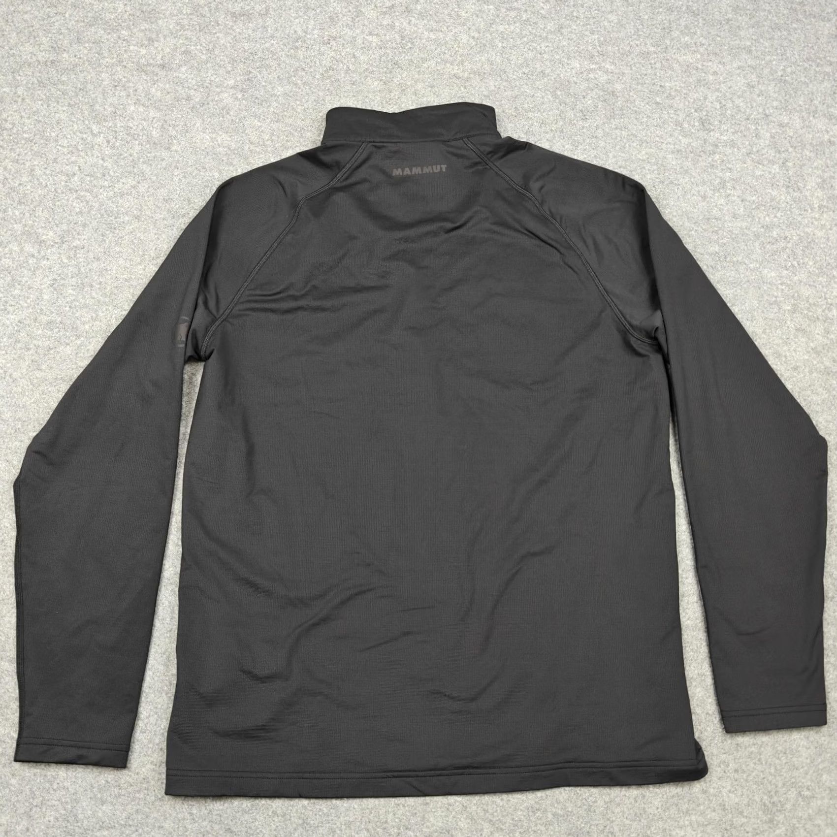 Mammut Mammut Pullover Mens XL Black Half Zip Long Sleeve Ski Athletic Fit Snow ML Raglan Sleeve Mock Neck Stand-Up Collar Zip Size US XL / EU 56 / 4 - 7 Thumbnail