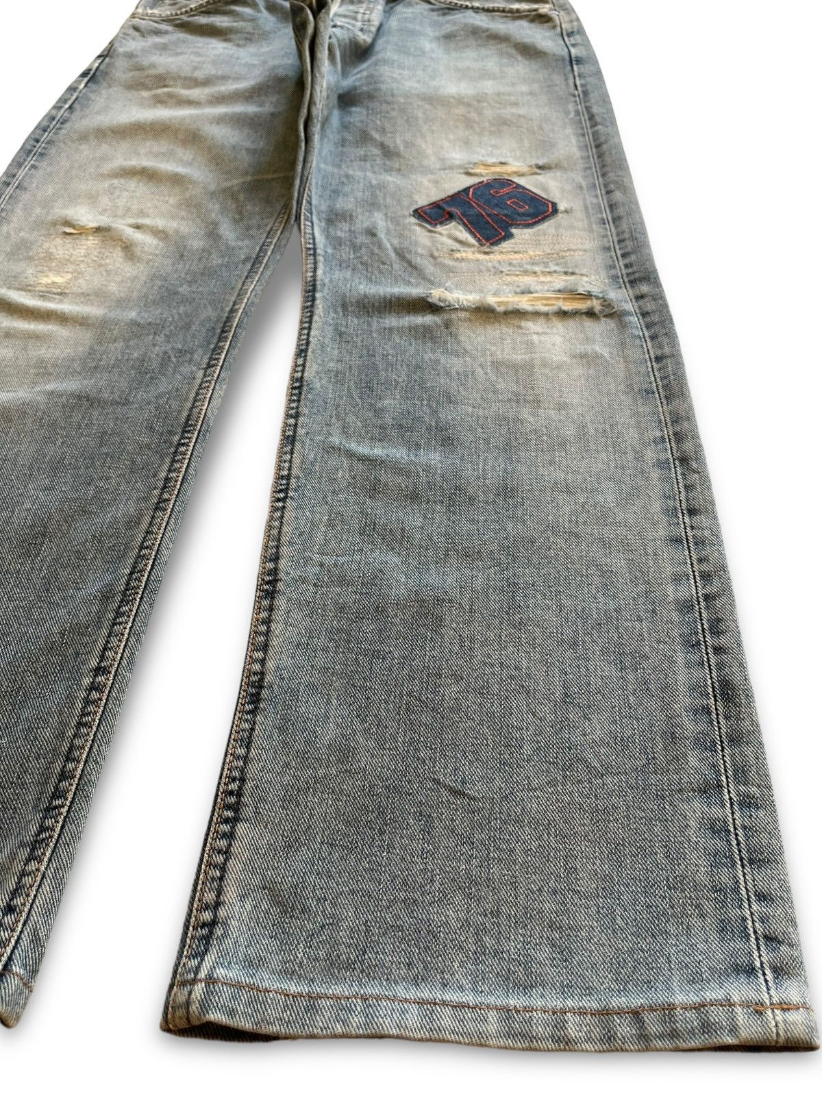 Lee Vintage 80s Lee Riders Selvedge Sanforized Baggy Style Jeans Size US 32 / EU 48 - 10 Thumbnail