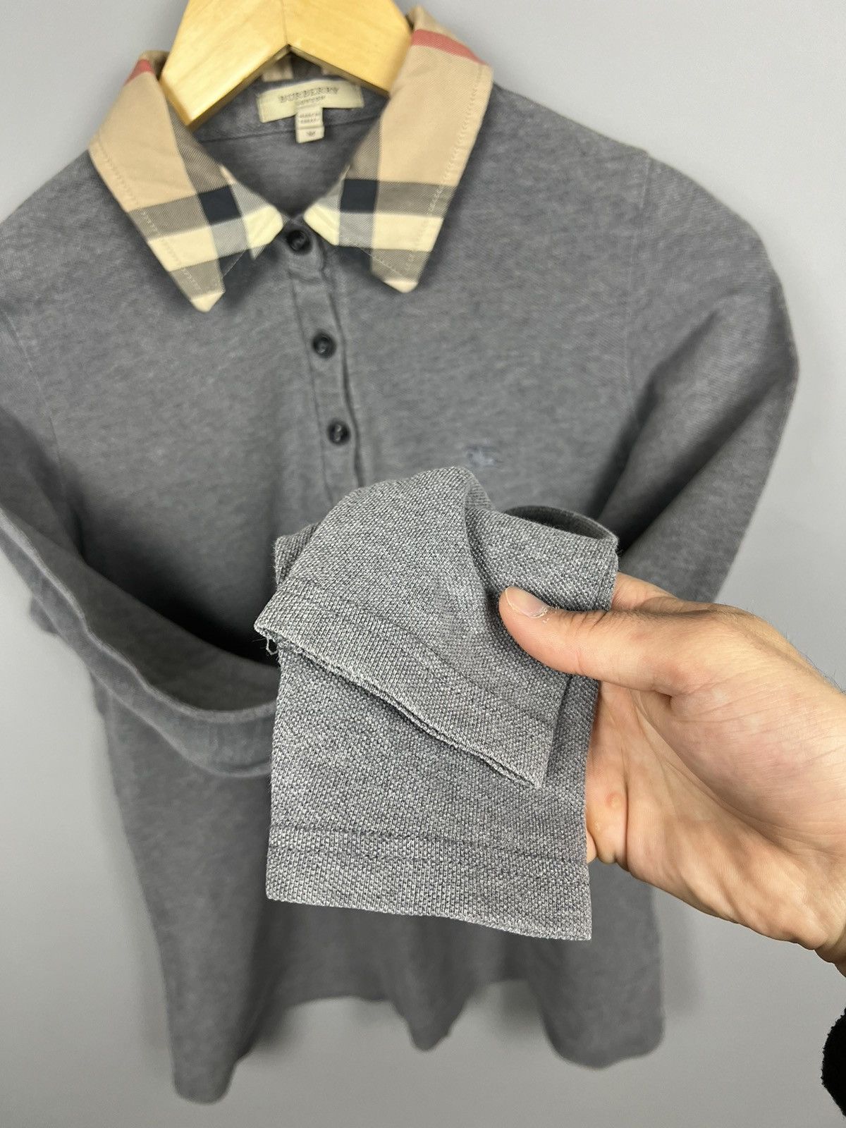 Burberry Burberry London Nova Check Cotton Longsleeve Polo Shirt Size M / US 6-8 / IT 42-44 - 8 Thumbnail