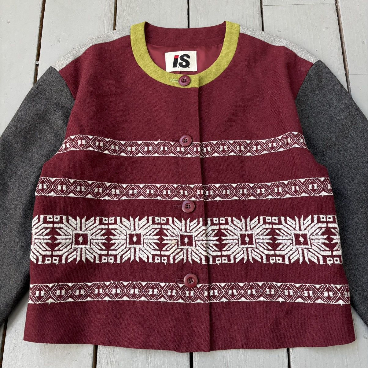Issey Miyake I.S Embroidered Blouson Jacket Size US M / EU 48-50 / 2 - 2 Thumbnail