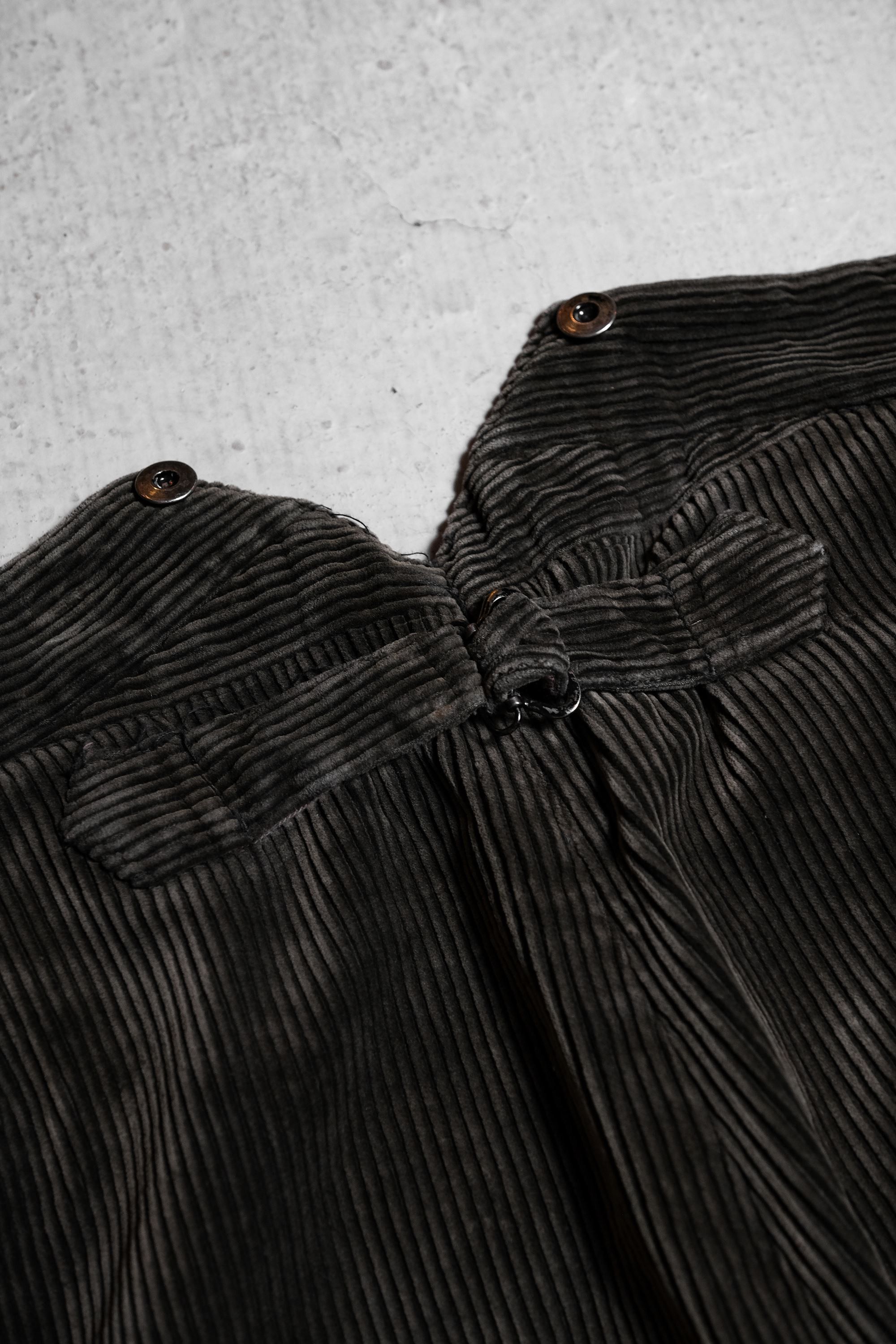 Vintage French 1940~50’s Vintage Corduroy Buckle Work Pants Size US 37 - 4 Thumbnail