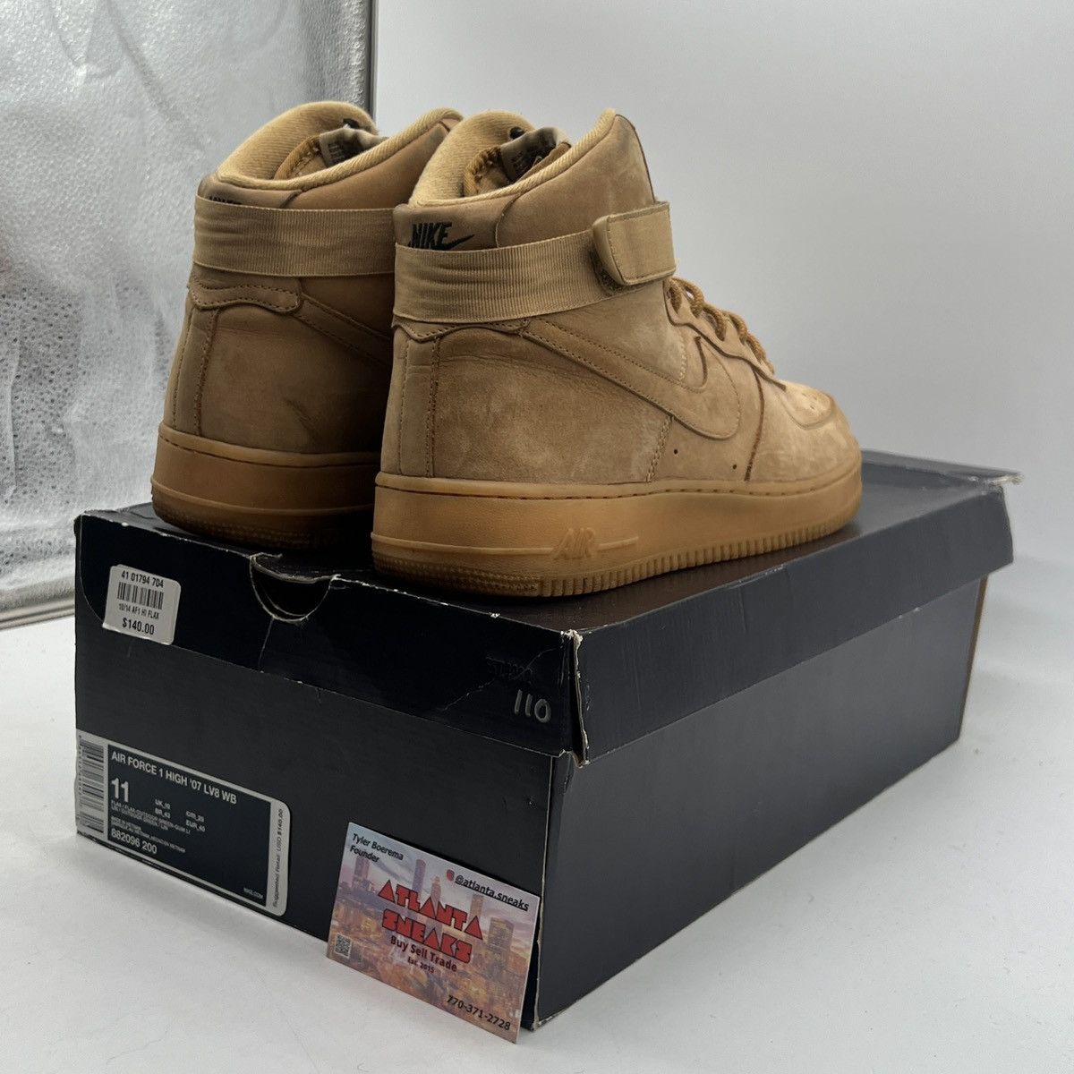 Nike Air Force 1 high 07 lv8 wb flax Size US 11 / EU 44 - 5 Thumbnail