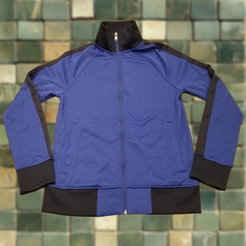 Vintage Goodfellow Jacket Mens S Blue Black Performance Stretch Full Zip Athletic Track Jacket Blended Breathable Pockets Cross Training Running Mens Size US S / EU 44-46 / 1 - 1 Thumbnail