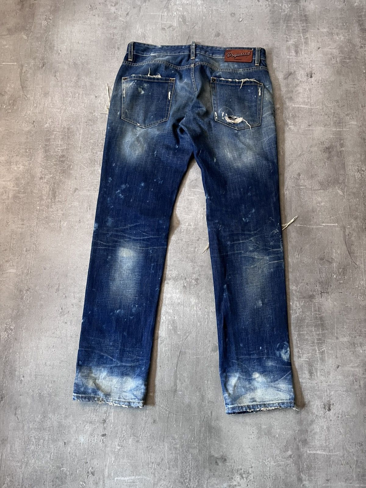 Dsquared2 Dsquared2 S/S 2010 Runway jeans distressed navy blue Size US 34 / EU 50 - 10 Thumbnail