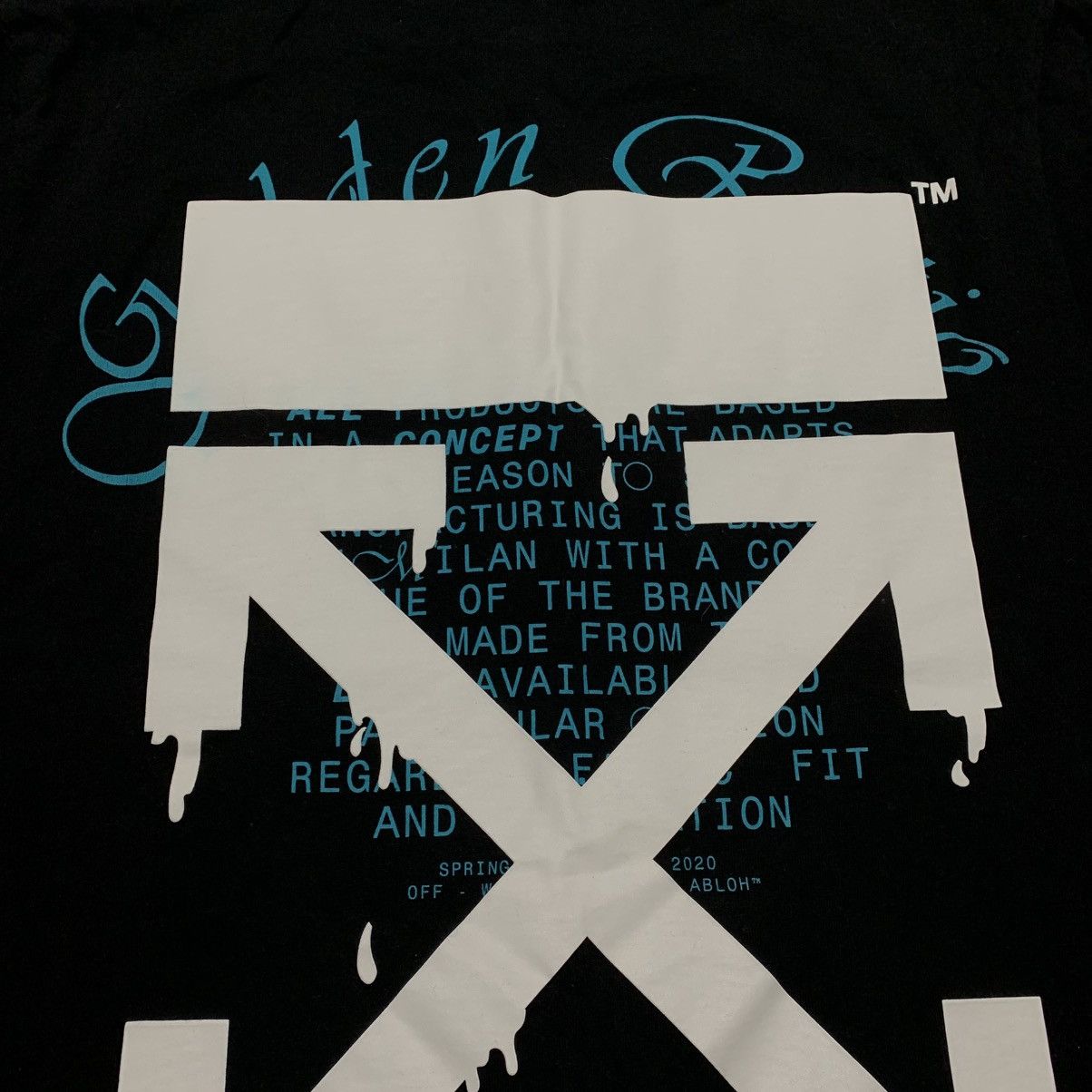Off-White Off White Small Dripping Arrows Black Tee Virgil Abloh Size US S / EU 44-46 / 1 - 4 Thumbnail