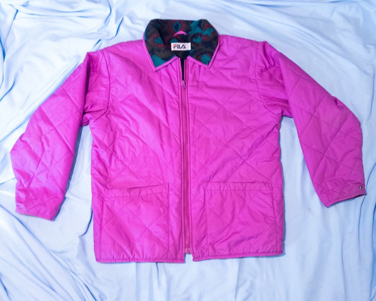 Fila Retro FILA puffer jacket, hot pink Size M / US 6-8 / IT 42-44 - 2 Thumbnail