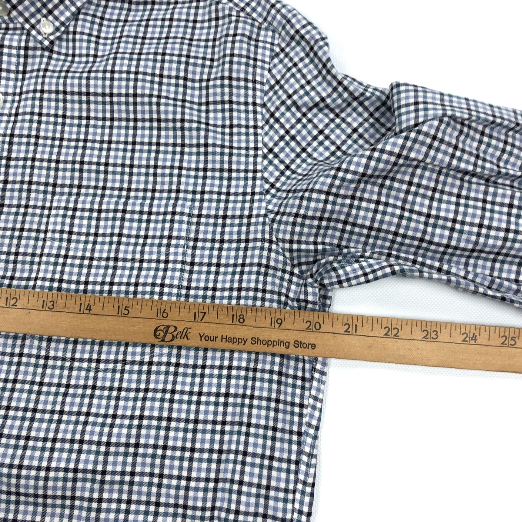 UNTUCKit UNTUCKit Men's M Slim Fit Wrinkle Free Button-Down Shirt Plaid Check Blue Green Black White Casual Business Casual Size US M / EU 48-50 / 2 - 6 Thumbnail