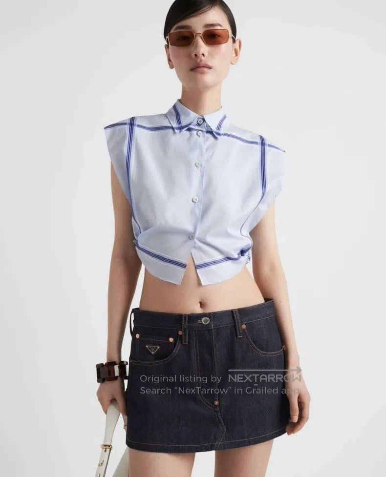 Prada Prada Denim skirt Size 24" / US 00 / IT 34 - 1 Thumbnail