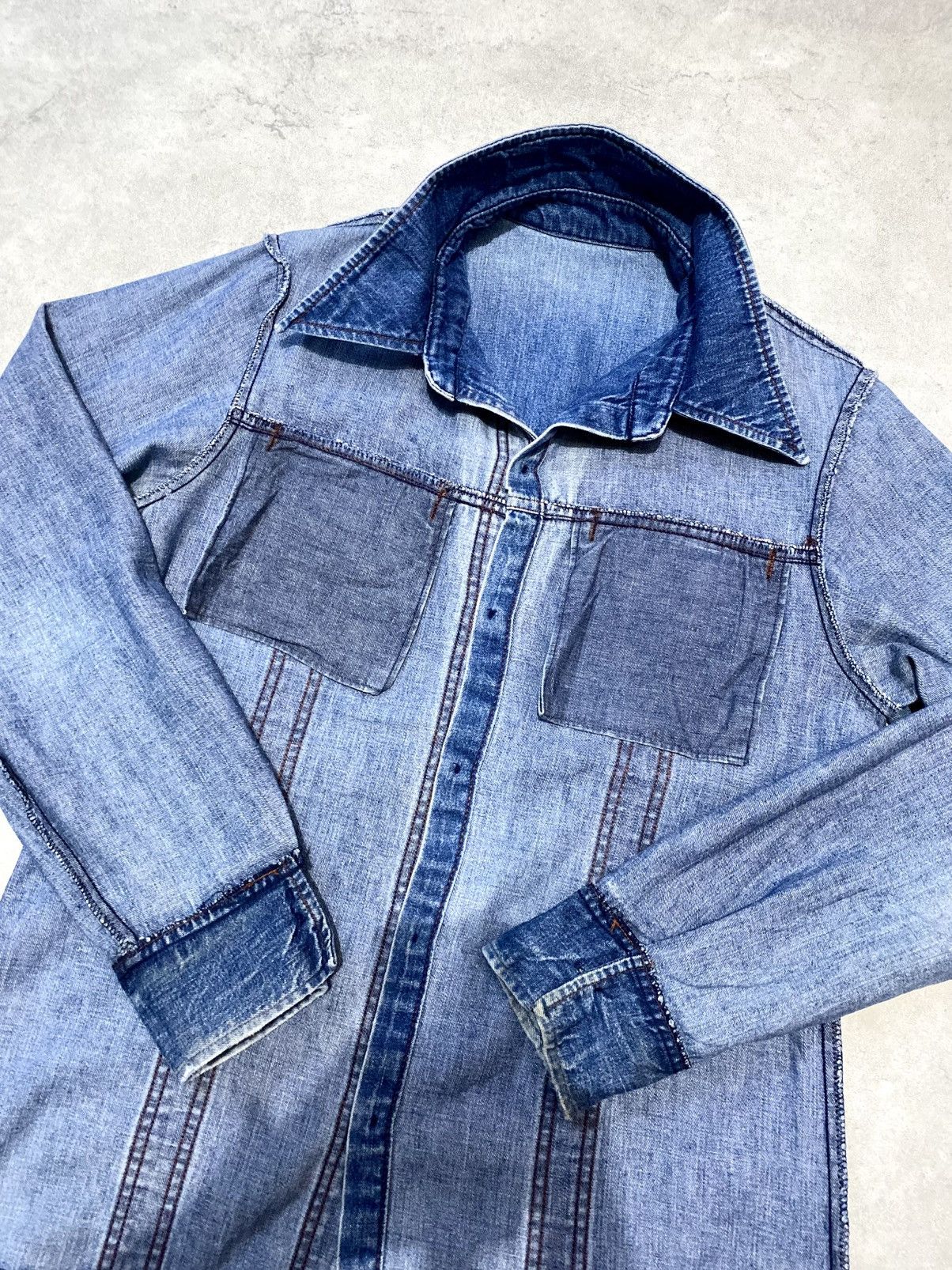 Levi's Vintage 70s Levis Panatela Orange Tab Denim Outershirt Size US M / EU 48-50 / 2 - 13 Thumbnail