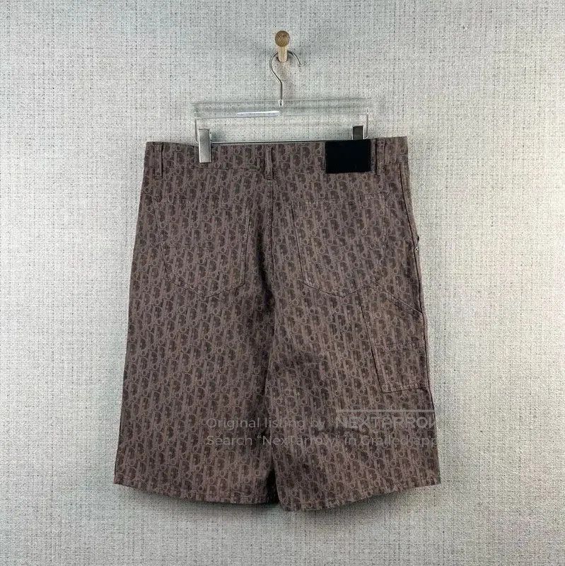 Dior Dior Coffee Brown Logo Men's Shorts . Size US 33 - 3 Thumbnail