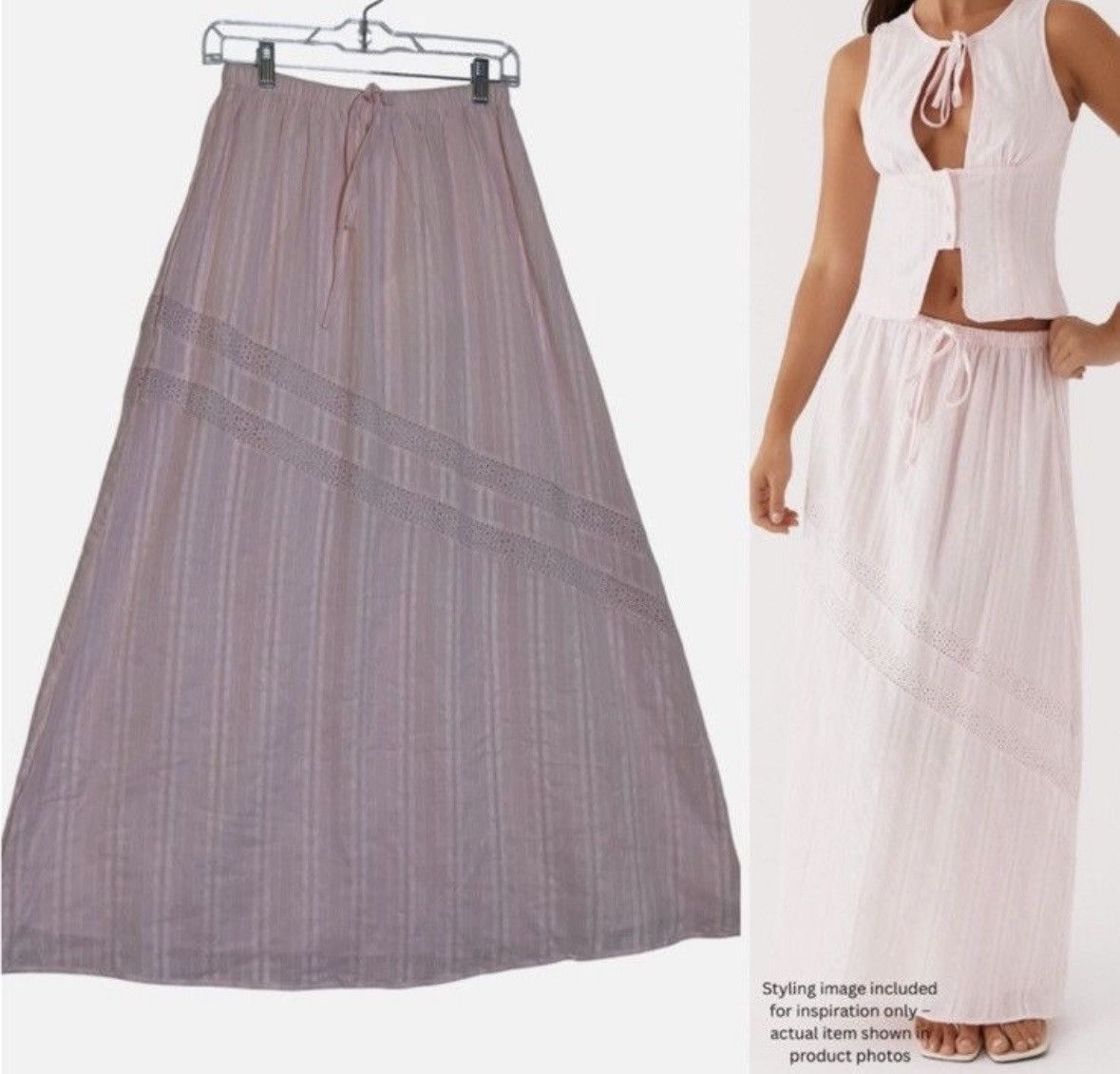 Other Peppermayo Maxi Skirt Blush Pink Boho Cottage Beach Hippie 4 Size 27" / US 4 / IT 40 - 1 Thumbnail