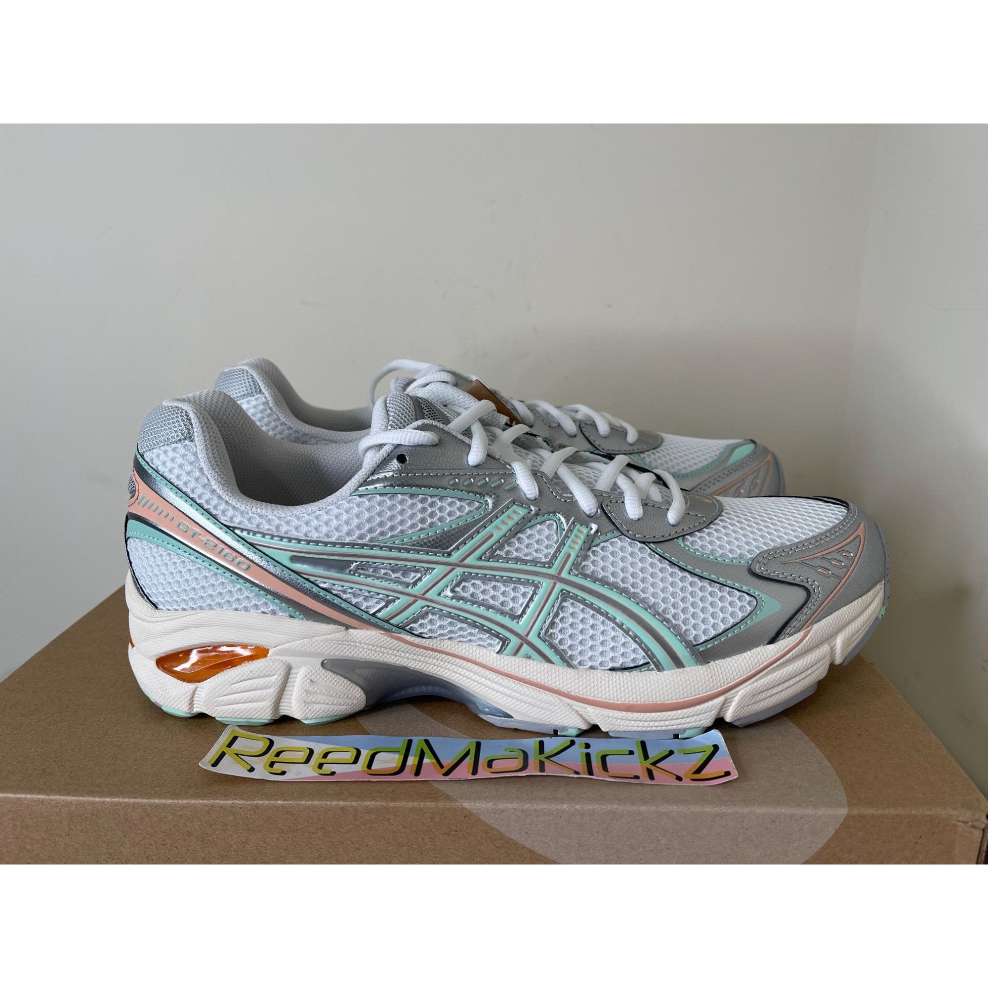 Asics Asics GT-2160 White Mint Tint Mens 11.5us Size US 11.5 / EU 44-45 - 2 Thumbnail