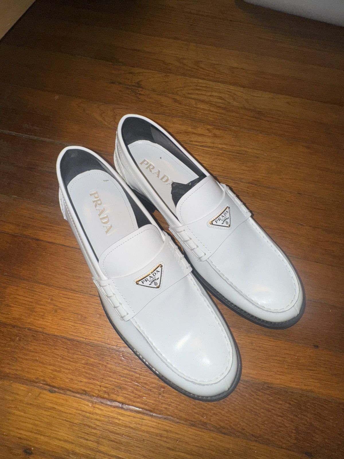 Prada Prada Brushed Leather Loafers Size US 9 / EU 42 - 4 Thumbnail