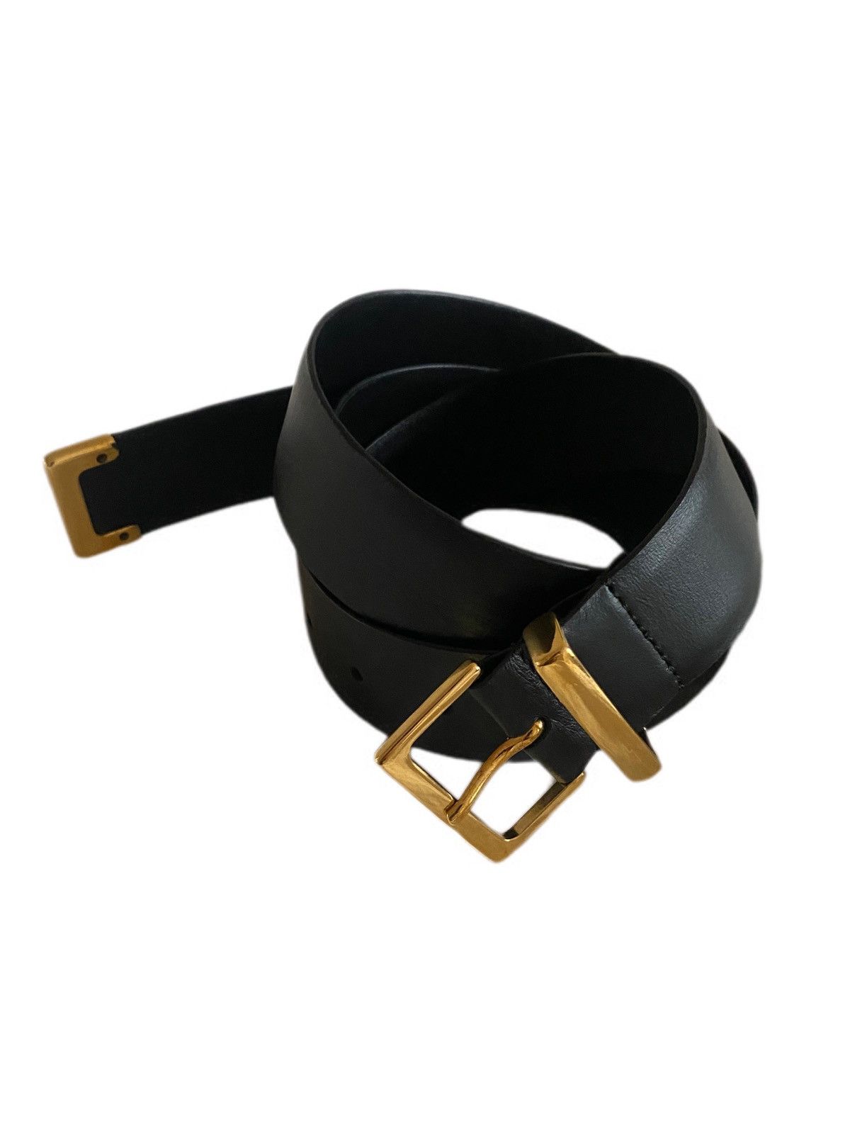 Khaite - Extra Long Black & Gold Belt