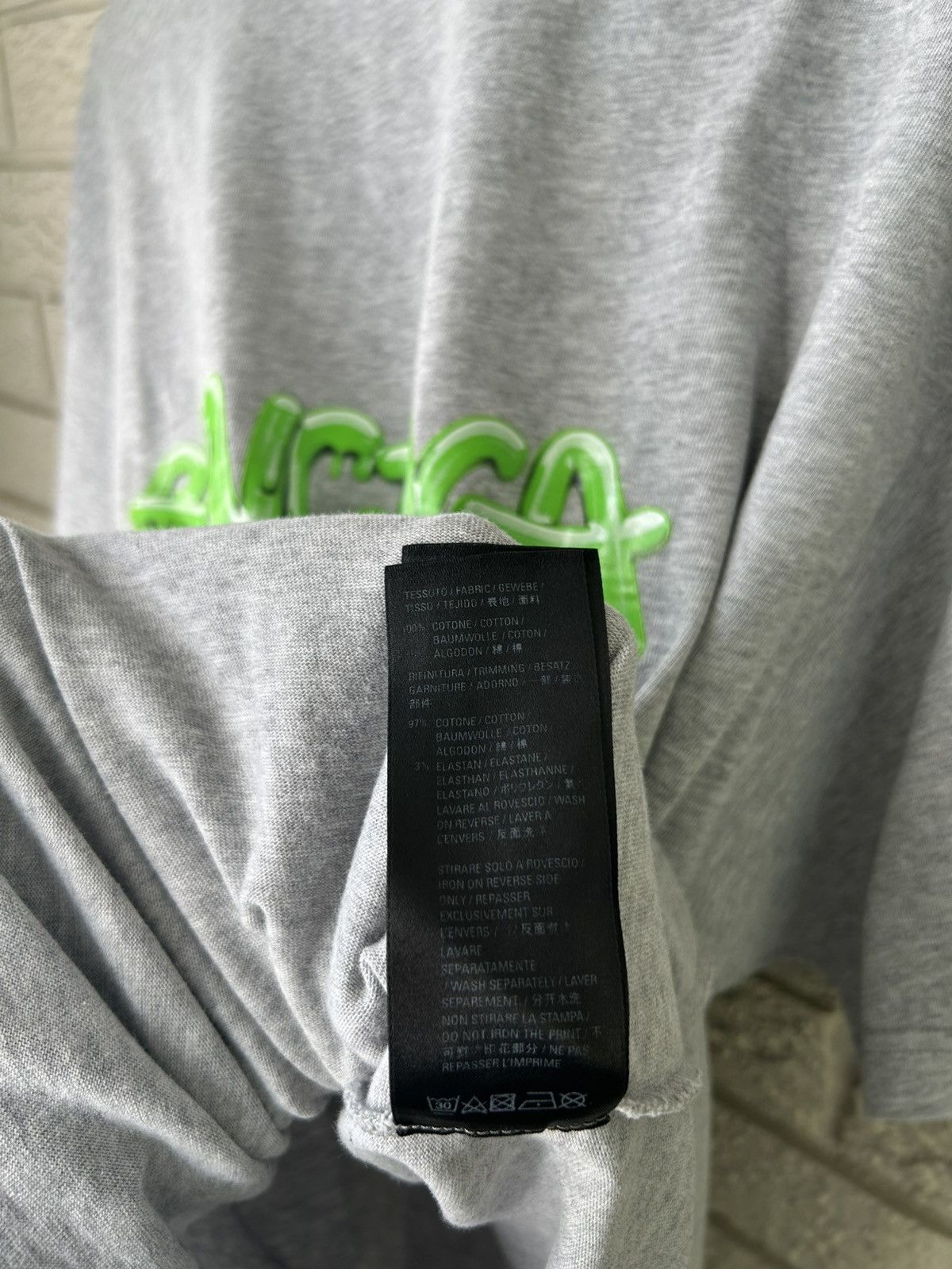 Balenciaga Balenciaga Slime Logo Oversized T Shirt Size US L / EU 52-54 / 3 - 10 Thumbnail