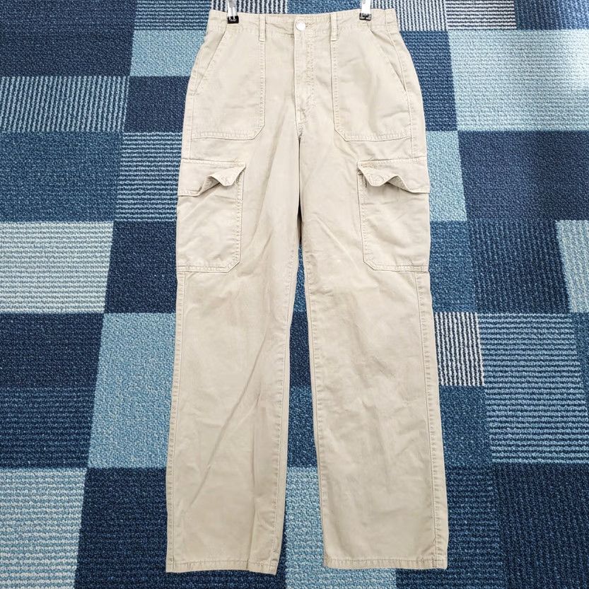 Zara Zara Pants Womens 4 Beige Cargo Straight Leg Cotton Utility Casual Outdoor Size 27" / US 4 / IT 40 - 1 Thumbnail