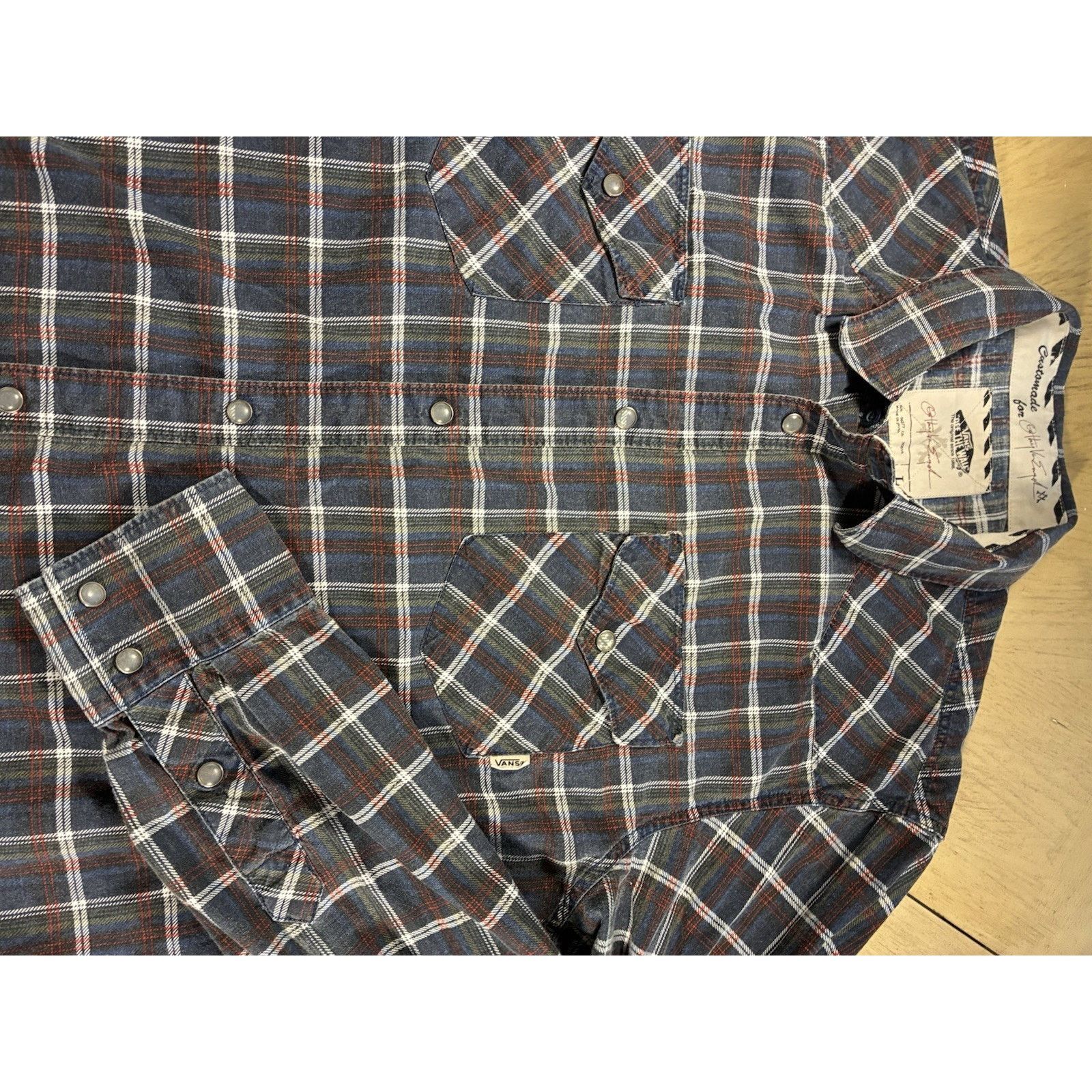 Vans Vans Men Plaid Shirt L Grunge Skater Y2K Anthony Van Engelen Size US L / EU 52-54 / 3 - 22 Thumbnail