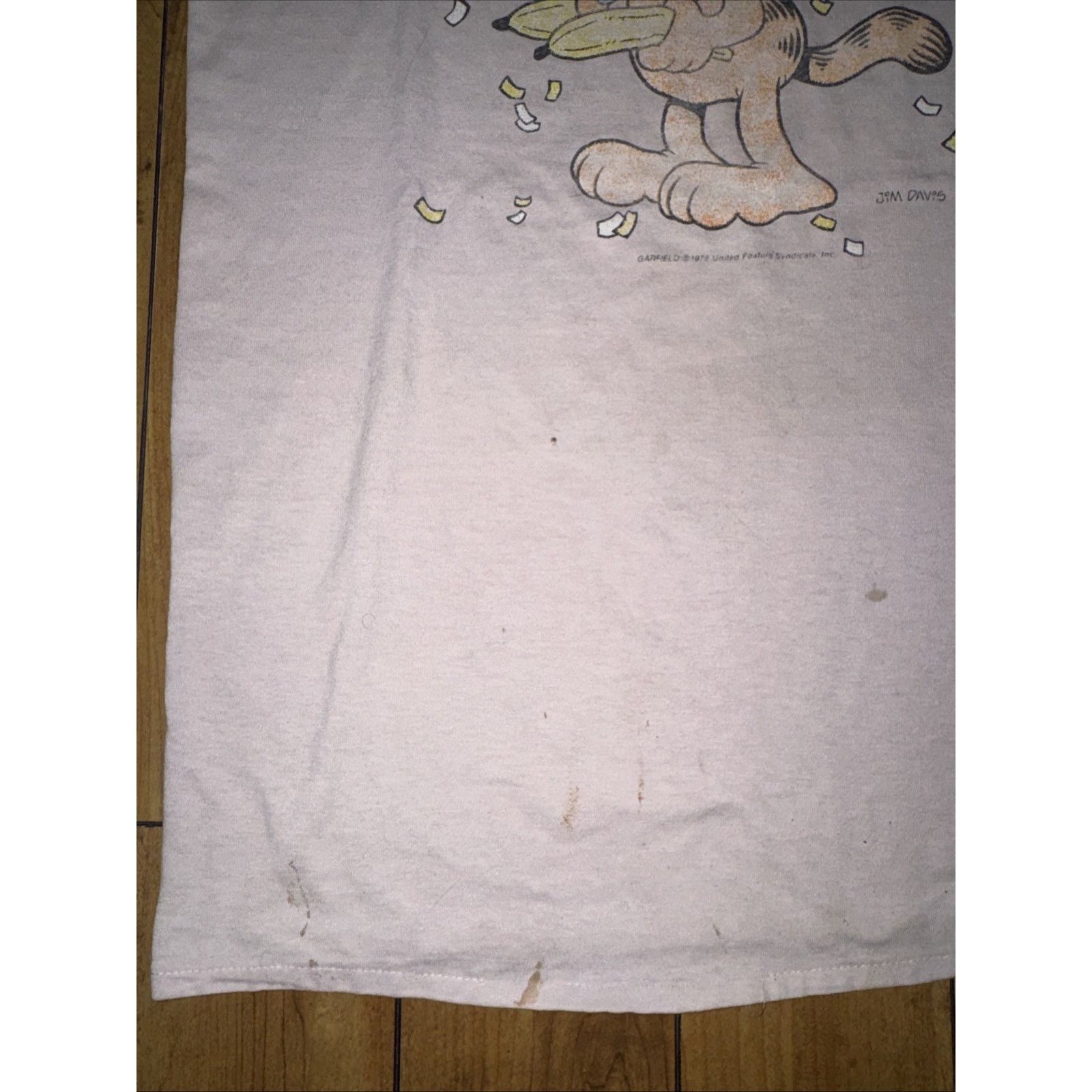 Vintage 1978 Garfield cartoon Jim Davis 70’s Party Shirt 22x30 Size US XXL / EU 58 / 5 - 5 Thumbnail
