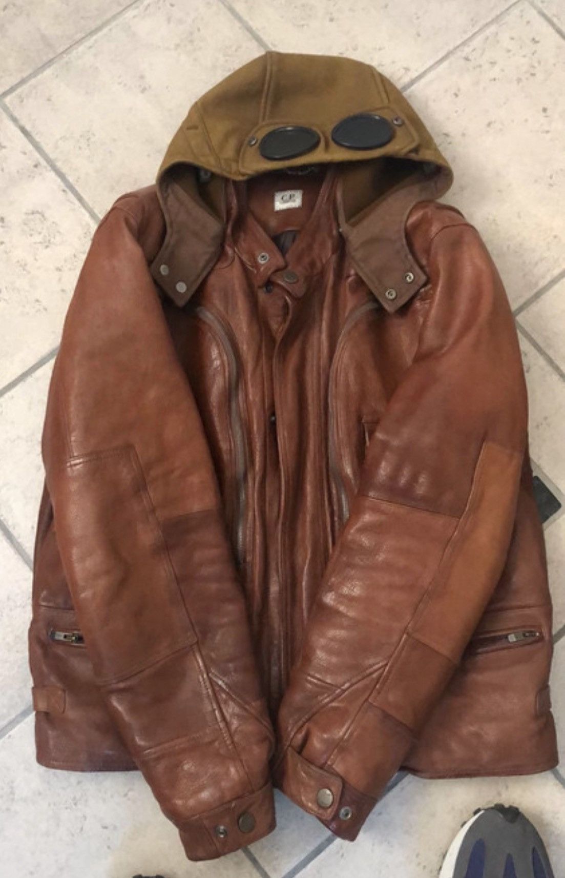 Cp company leather hotsell