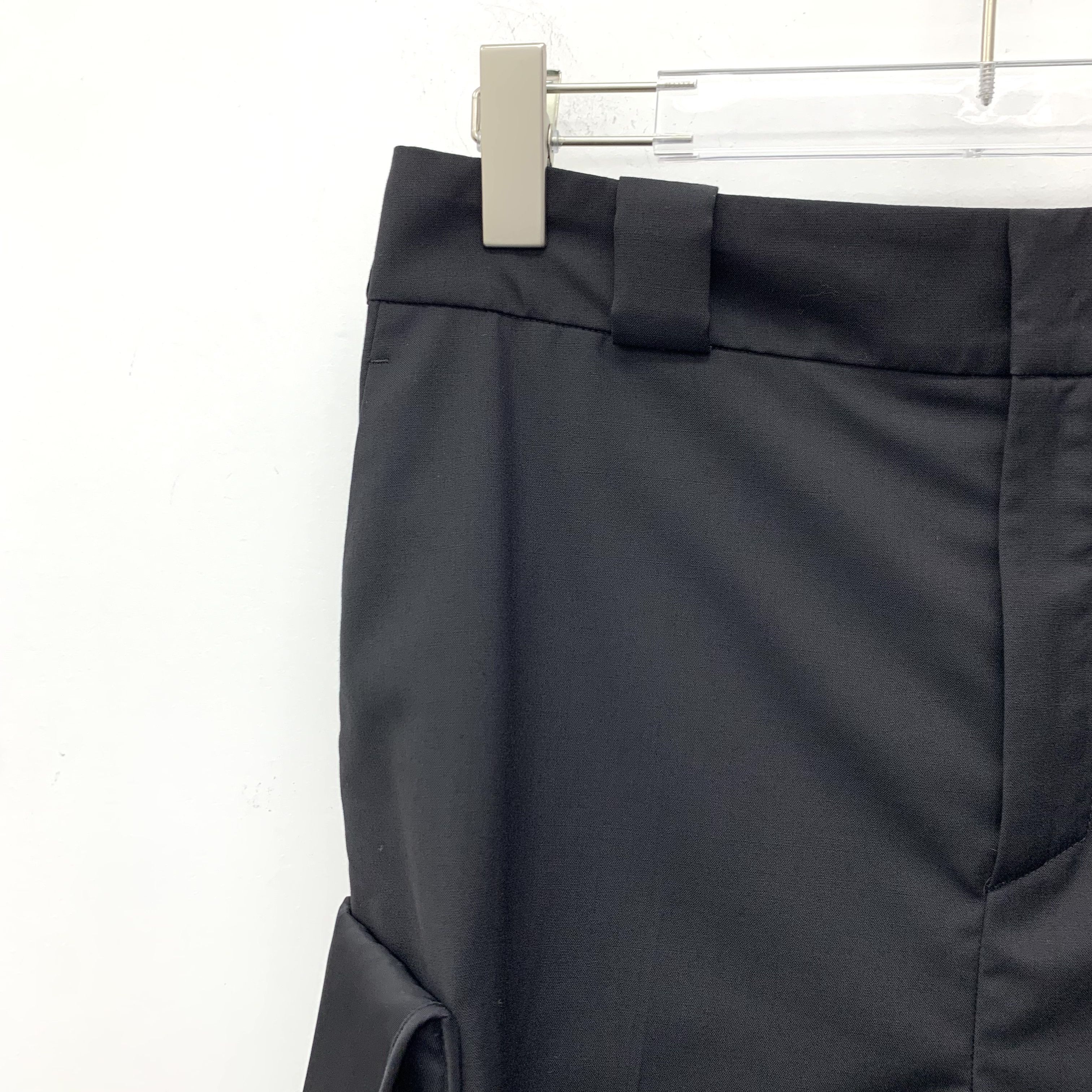 Prada Prada Wool Work Shorts Black (S) Size 26" / US 2 / IT 38 - 3 Thumbnail