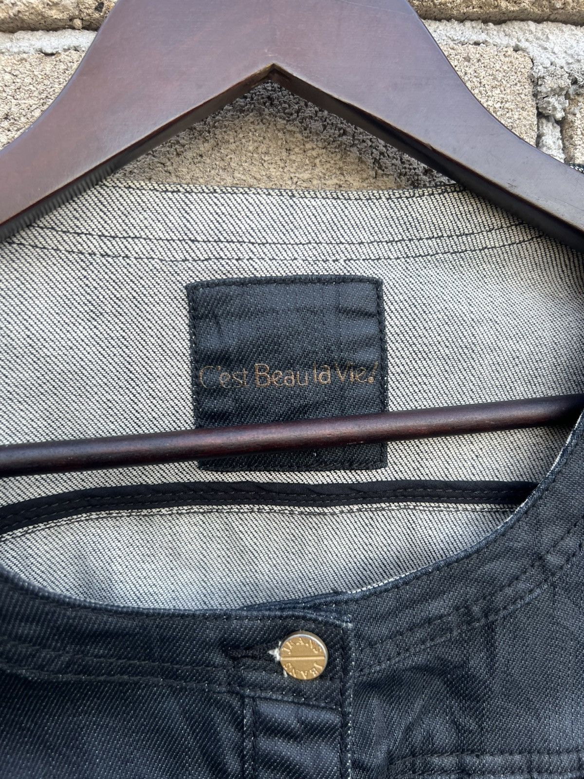 Japanese Brand Cest Beau La Vie Denim Jacket Ladies Size S / US 4 / IT 40 - 6 Thumbnail