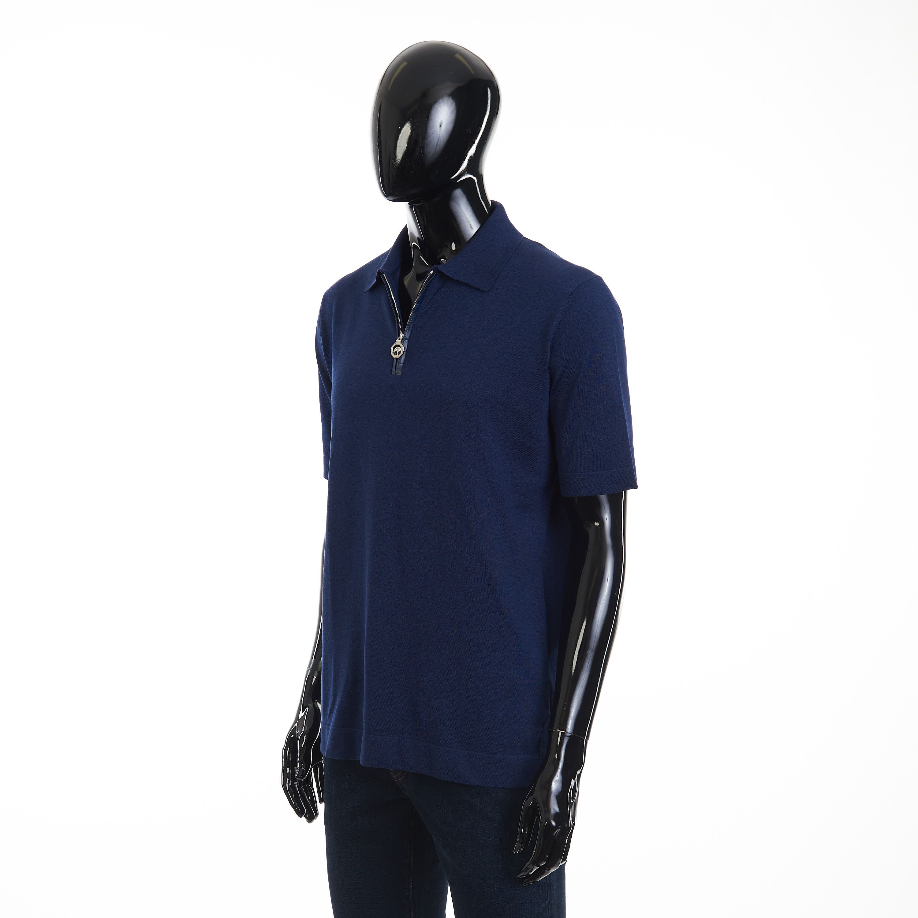 Stefano Ricci Zip Polo Shirt - Crocodile Inserts, Eagle Head Hardware Size US L / EU 52-54 / 3 - 3 Thumbnail