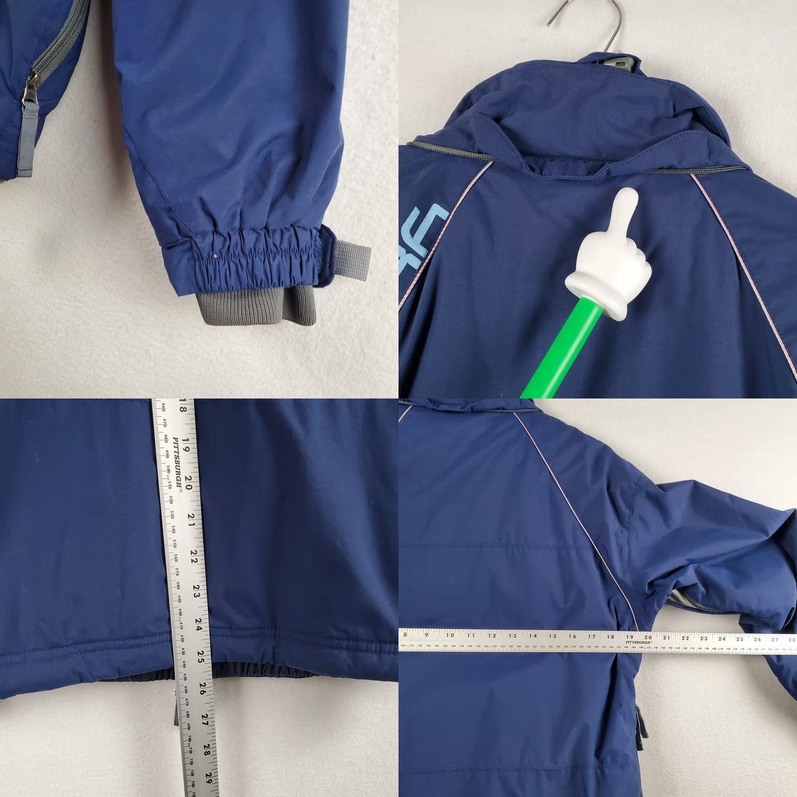 686 686 Windbreaker Jacket Women's Small Blue Full Zip Pockets Lined Polyester Size S / US 4 / IT 40 - 10 Thumbnail