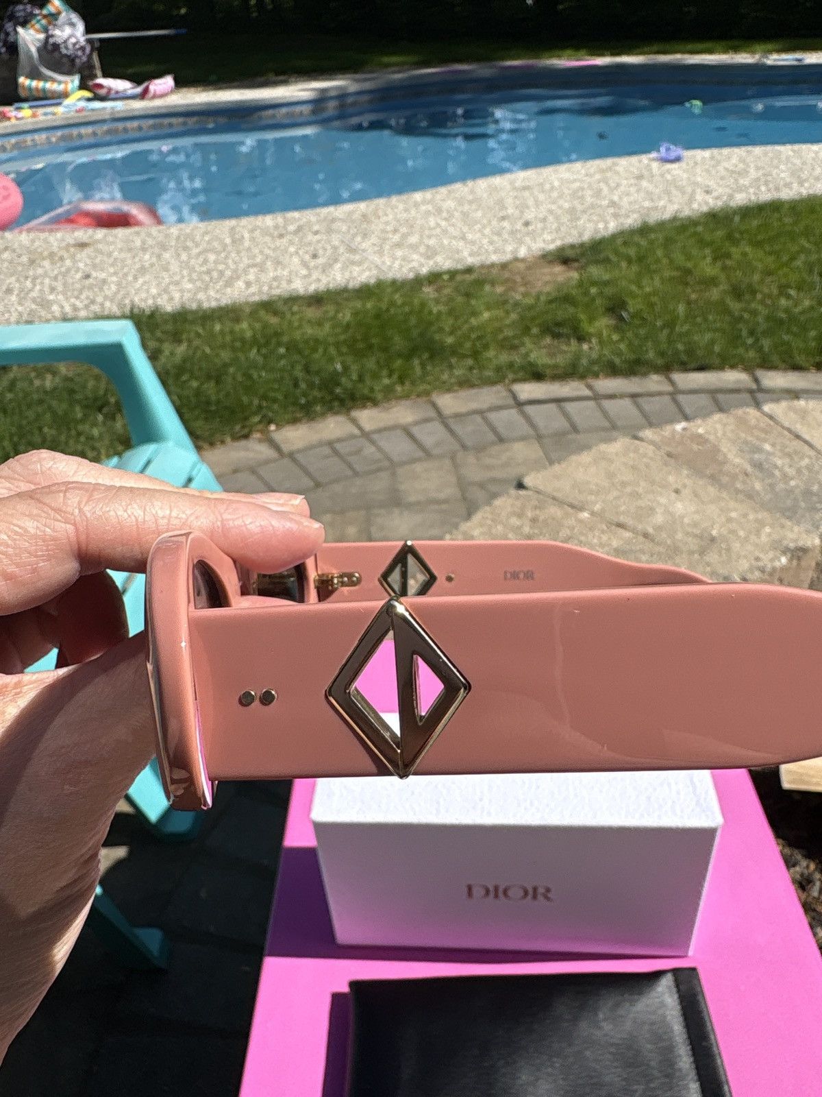 Dior Pink Dior Subglasses Size ONE SIZE - 2 Thumbnail