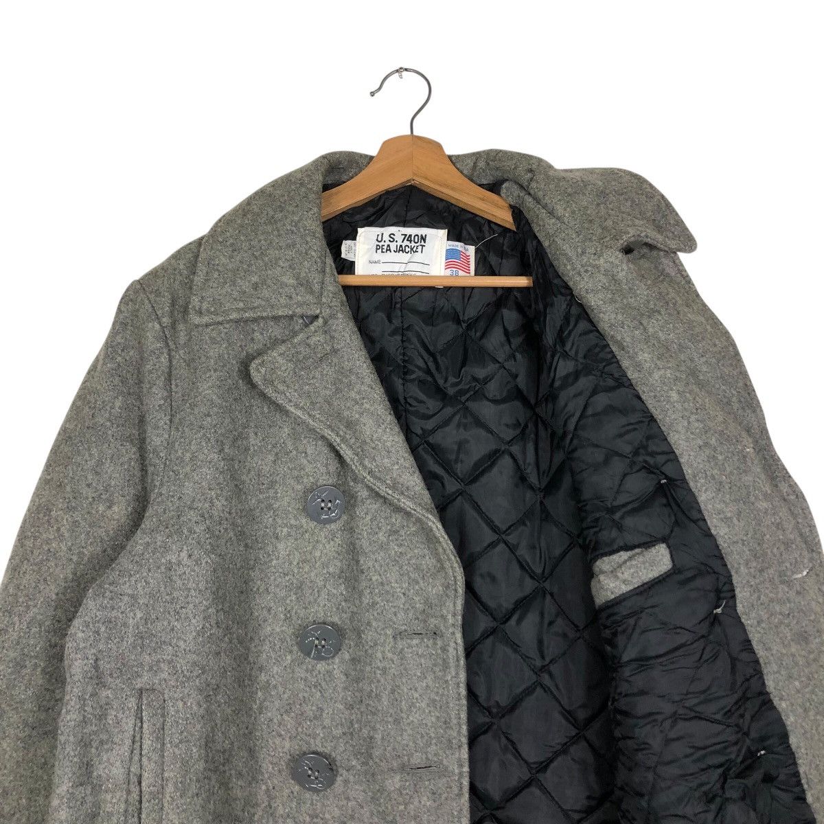 Schott 📌Vintage Pea Jacket Schott Wool Biker Jacket Double Collar Size US M / EU 48-50 / 2 - 13 Thumbnail