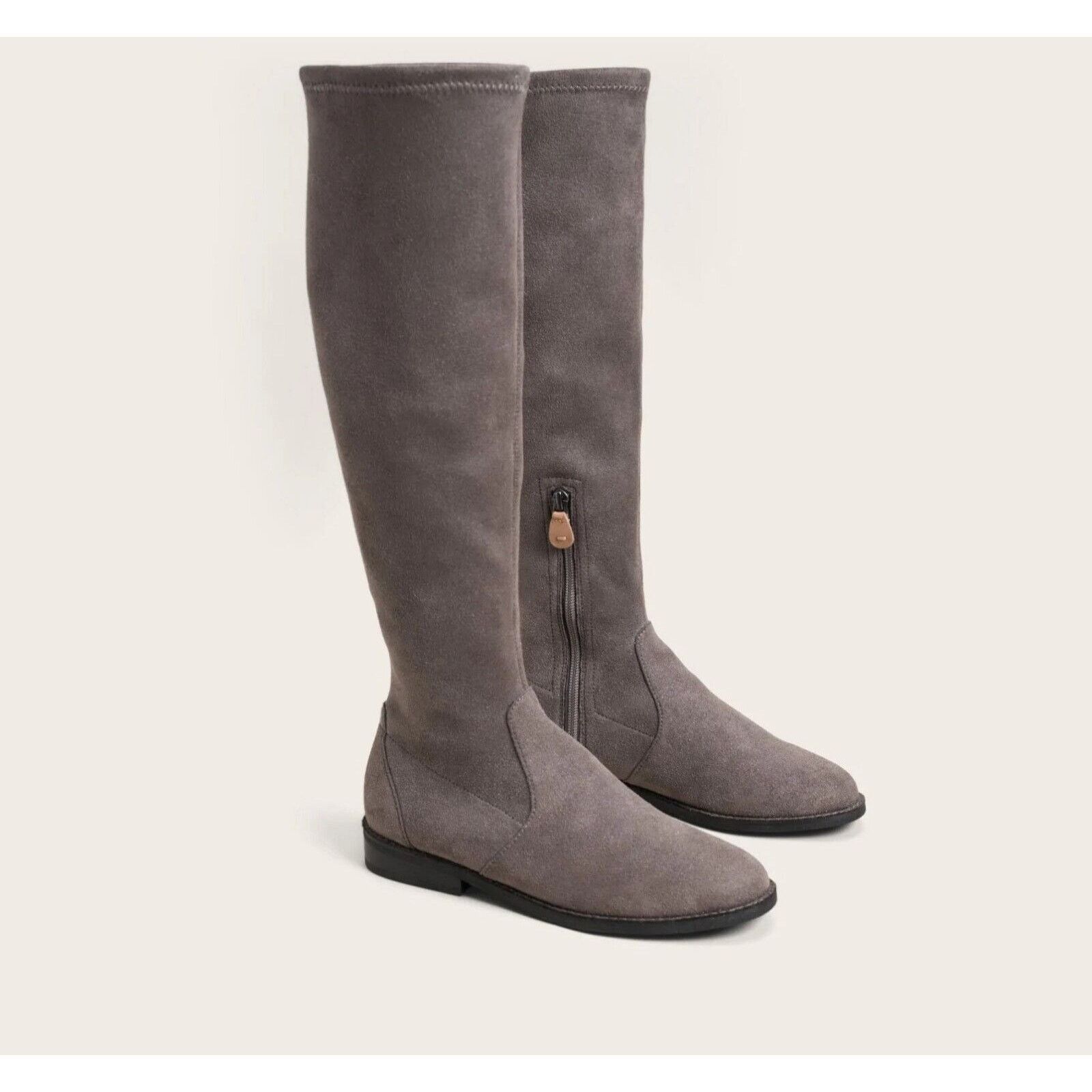 Gentle Soul Kenneth Cole Women Grey Suede Tall Boots Size 5M