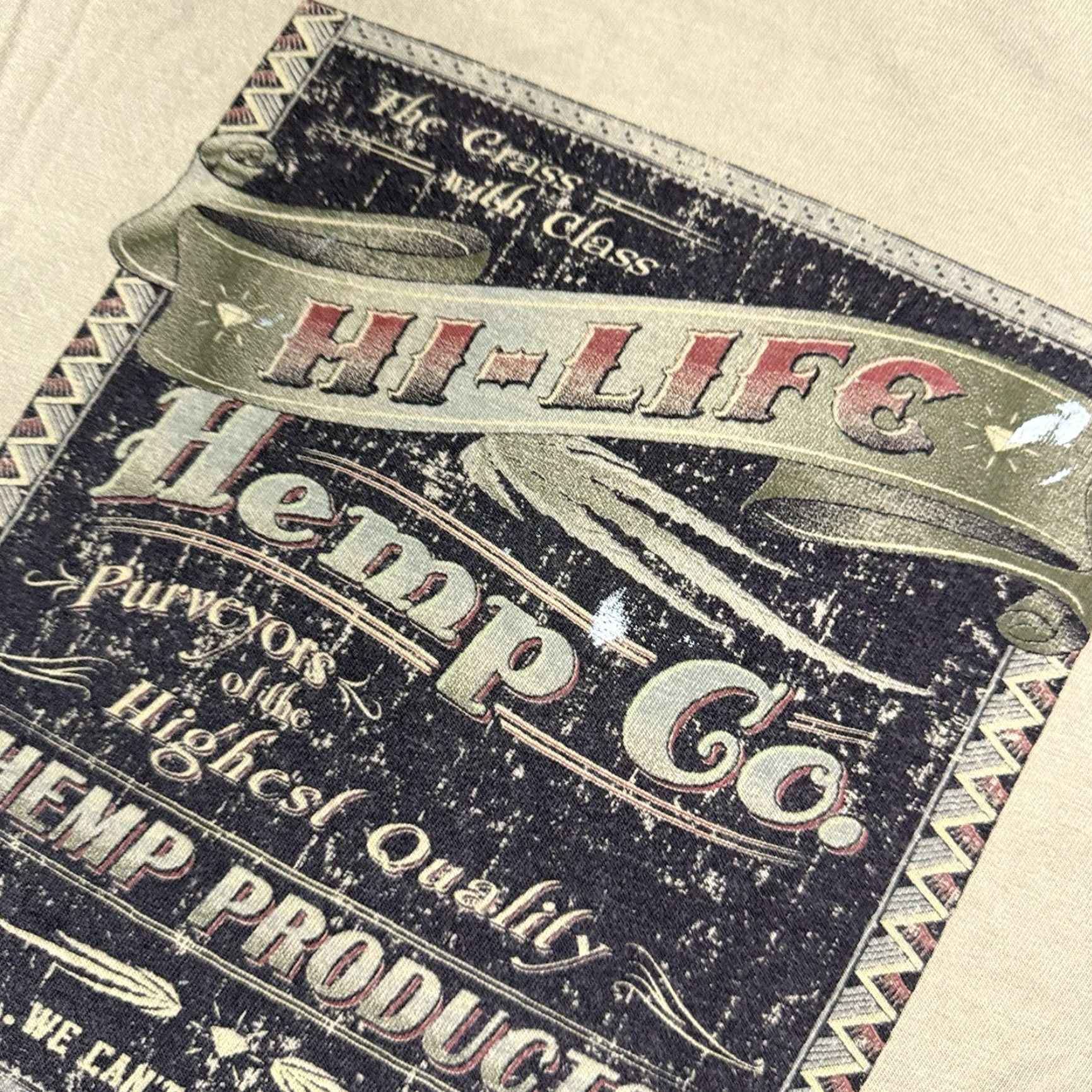 CO VINTAGE Hi Life Hawaii T Shirt Mens M Green Hemp Co Dyed Crazy Weed Distressed Marijuana M Green Hemp Co Shirt Mens M Vintage Boys Mens? Size US M / EU 48-50 / 2 - 3 Thumbnail