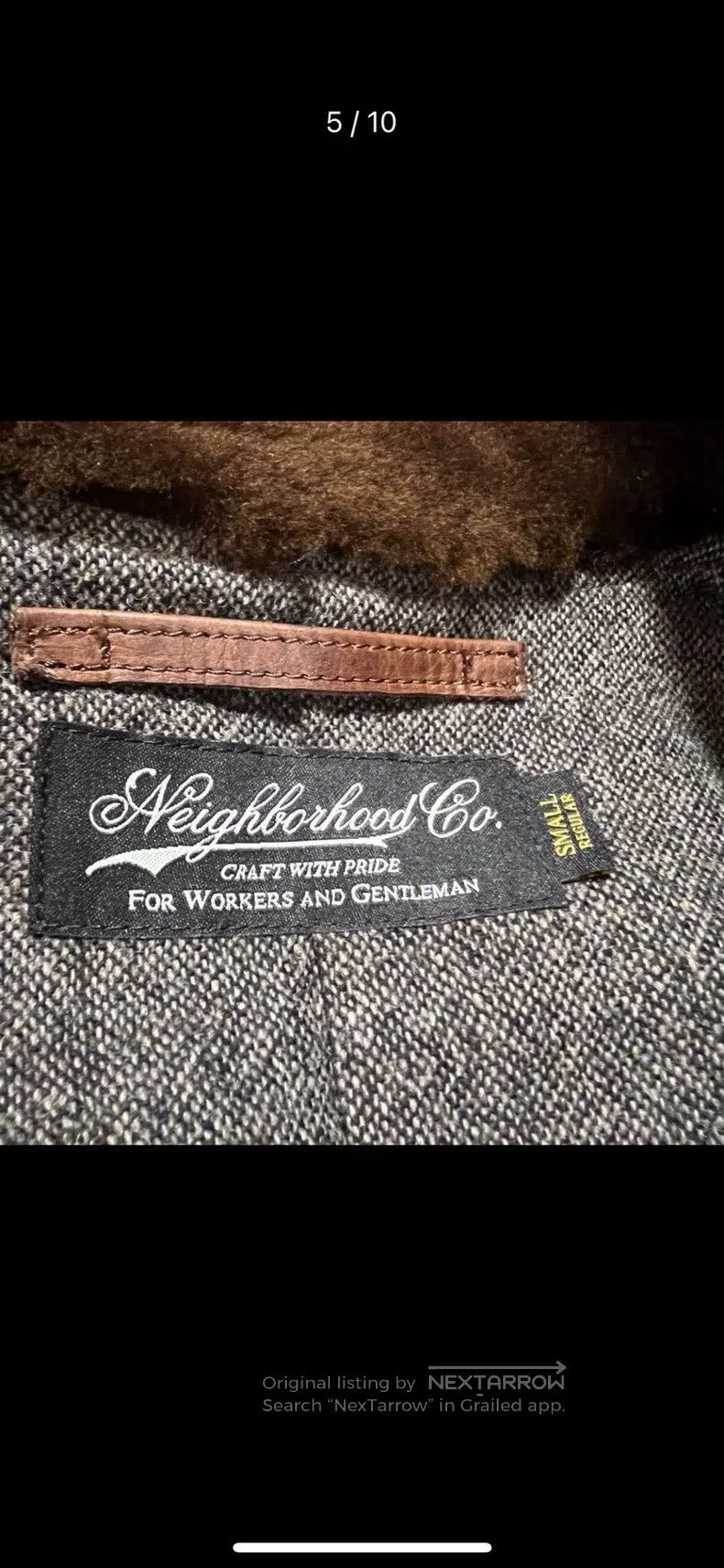 Neighborhood Neighborhood Horse leather conductor's jacket, size S Size US S / EU 44-46 / 1 - 4 Thumbnail