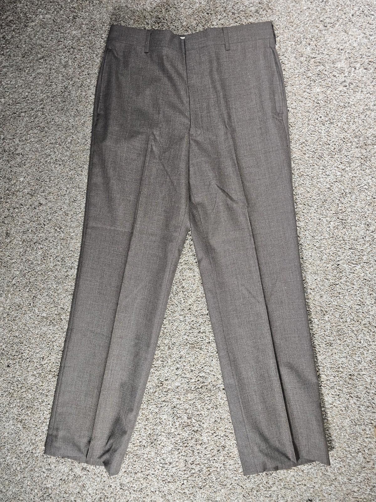 The Unbranded Brand Brown Unbranded Creased Dress Pants 32x31 Size US 32 / EU 48 - 1 Thumbnail