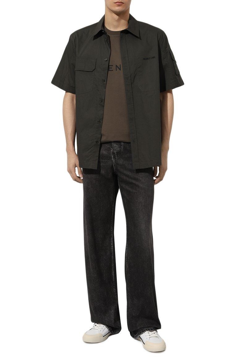 Givenchy Khaki Archetype Logo Oversized T-Shirt Size US M / EU 48-50 / 2 - 4 Thumbnail