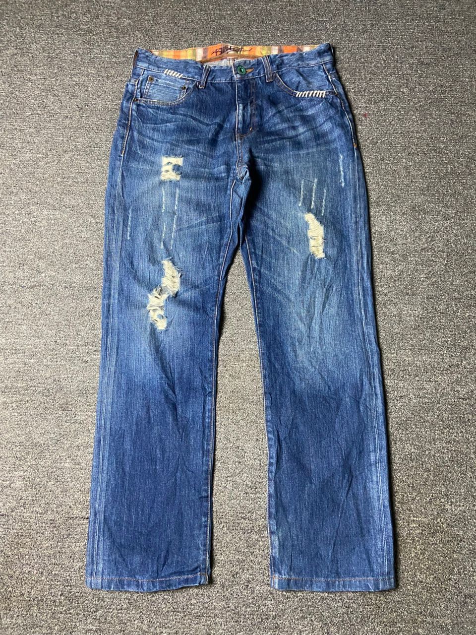 Billabong Vintage BILLABONG Distressed Ripped Jeans (158) Size US 32 / EU 48 - 1 Thumbnail