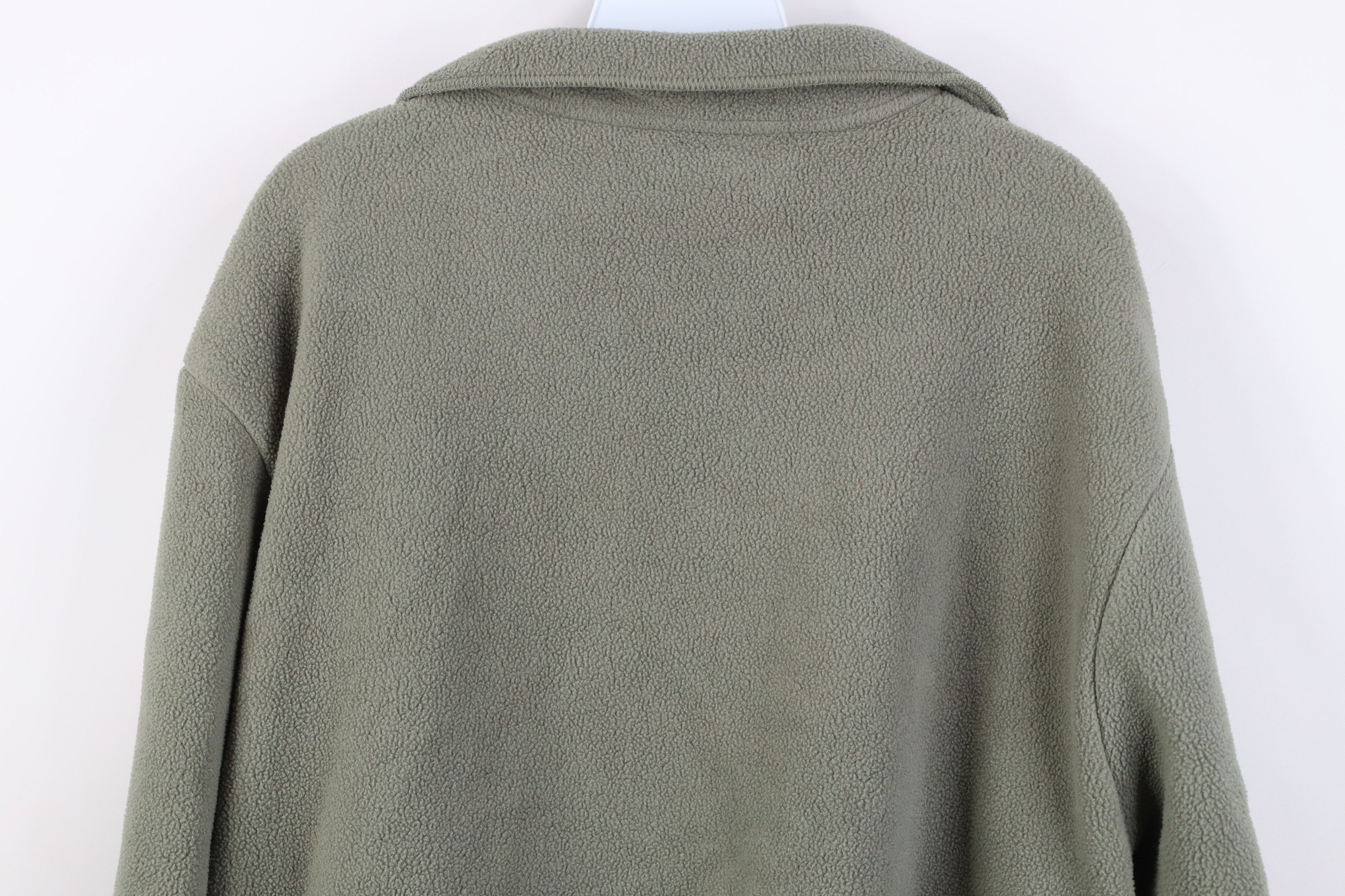 Eddie Bauer Vintage 90s Eddie Bauer Fleece Cardigan Jacket Green USA Size L / US 10 / IT 46 - 13 Thumbnail