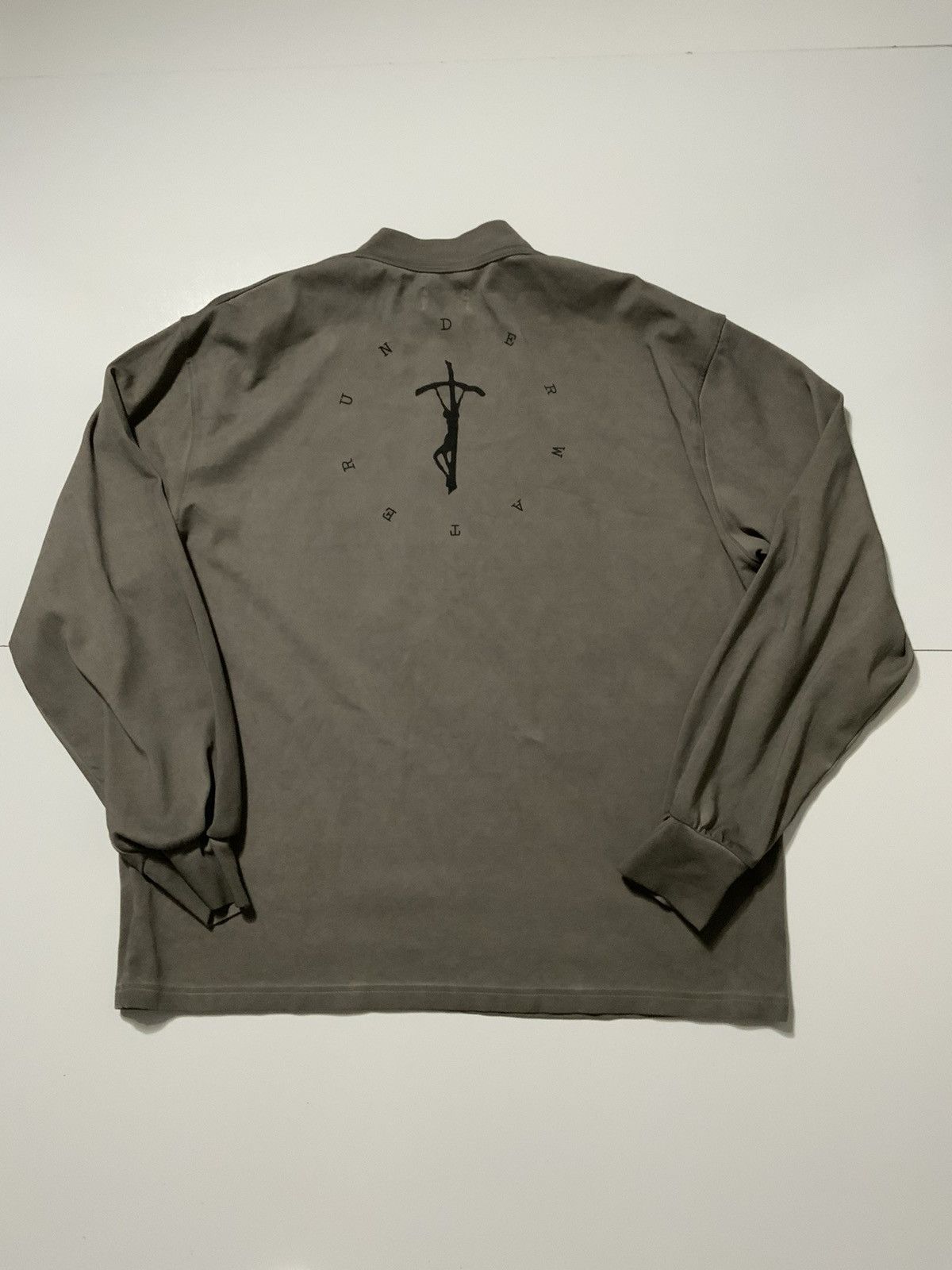 Other $110 Underwater Crucifix Cross Dyed Gray Crewneck T-Shirt Size US M / EU 48-50 / 2 - 3 Thumbnail