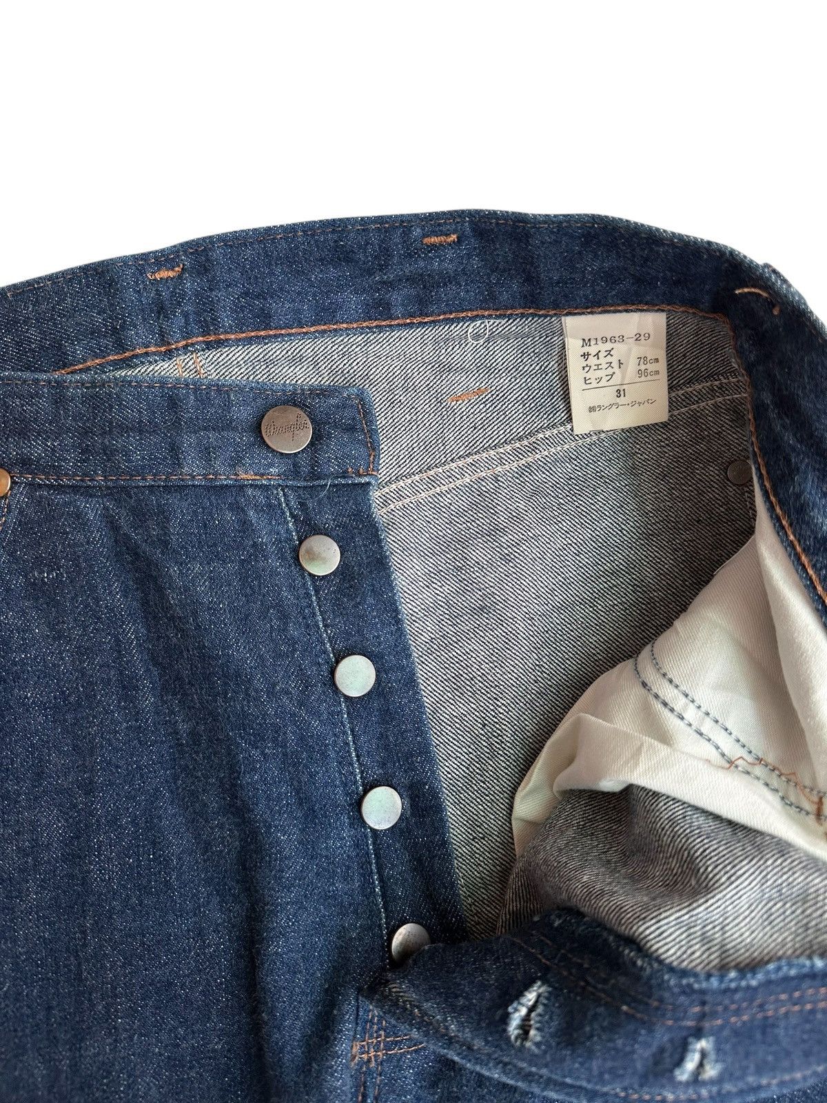 Vintage Wrangler Blue Bell Shorts Selvedge Denim Made in Japan Size US 31 - 3 Thumbnail