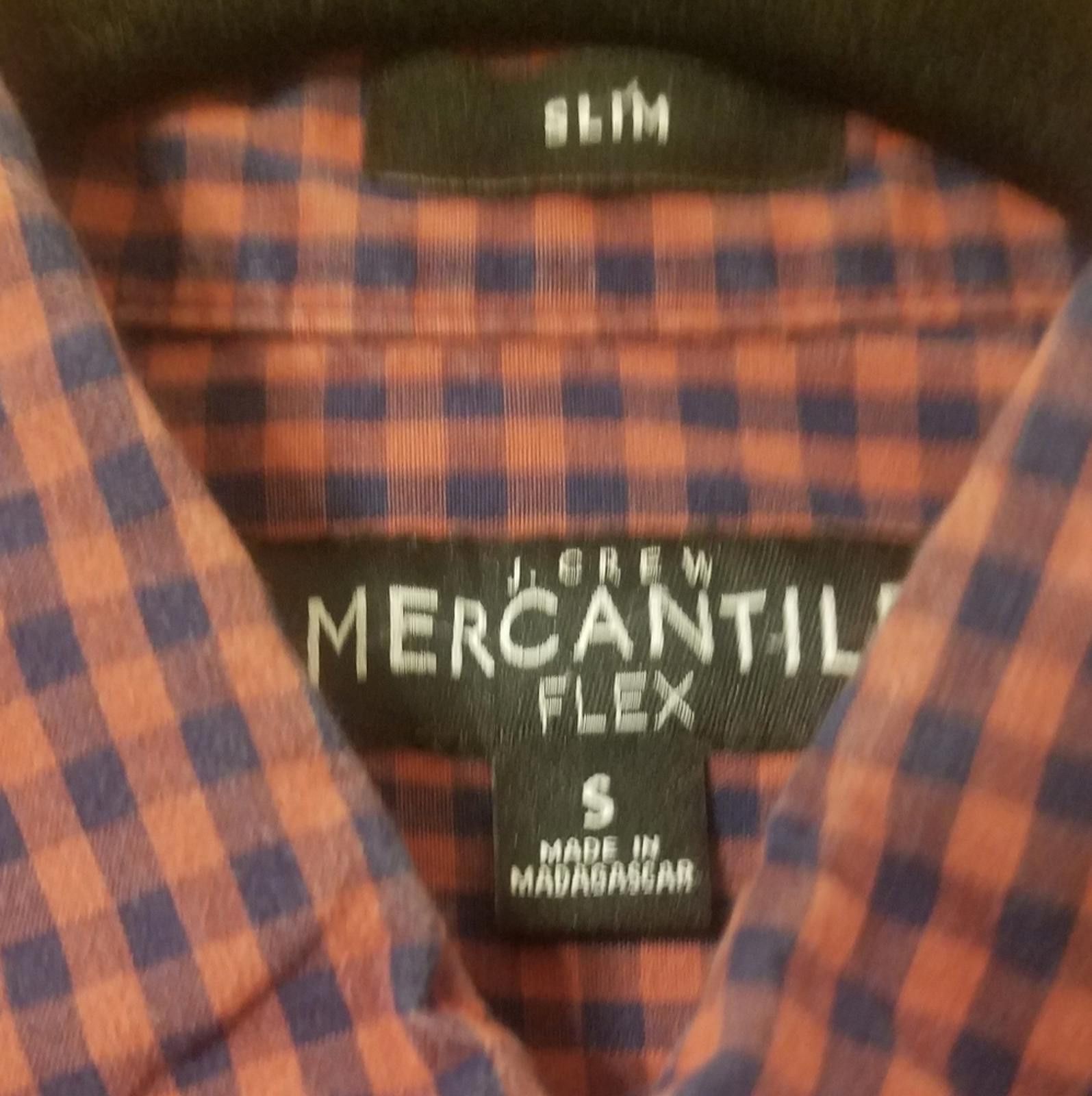 J.Crew J Crew Mercantile Flex Slim Casual Red/Navy Shirt Size Small Size US S / EU 44-46 / 1 - 3 Thumbnail
