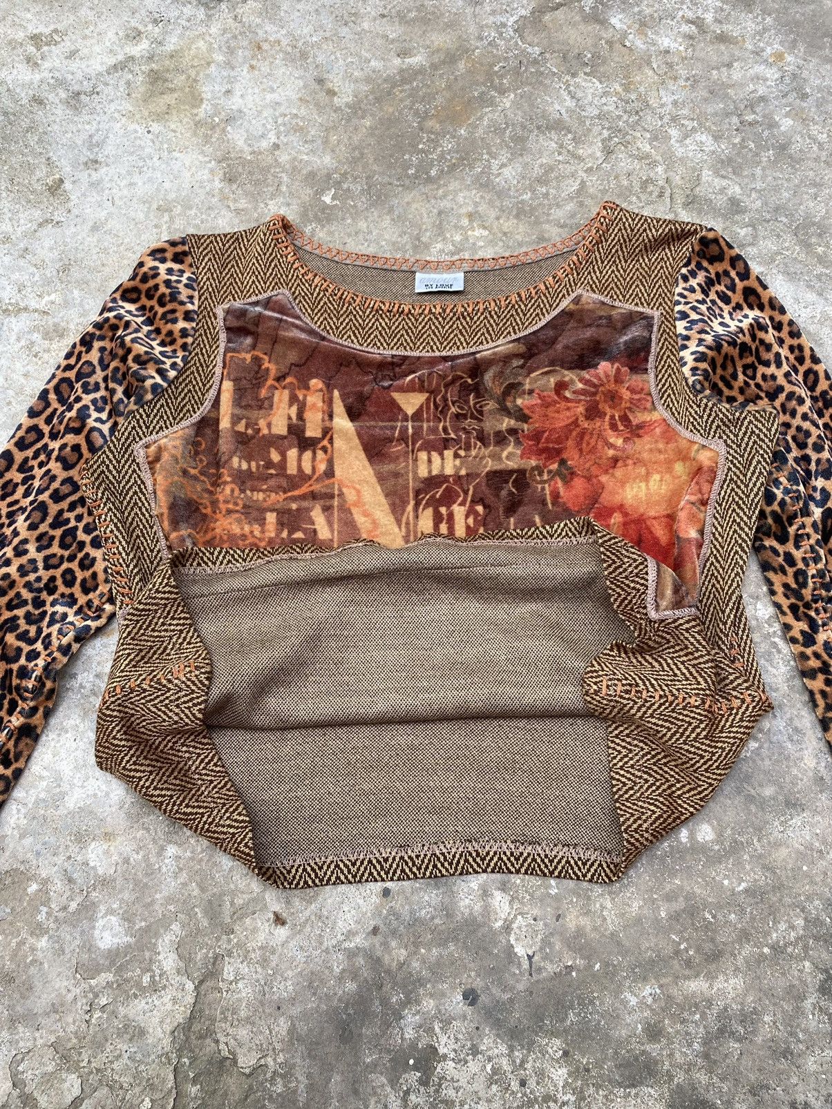 Japanese Brand Amour by love USA patchwork y2k top Size M / US 6-8 / IT 42-44 - 5 Thumbnail