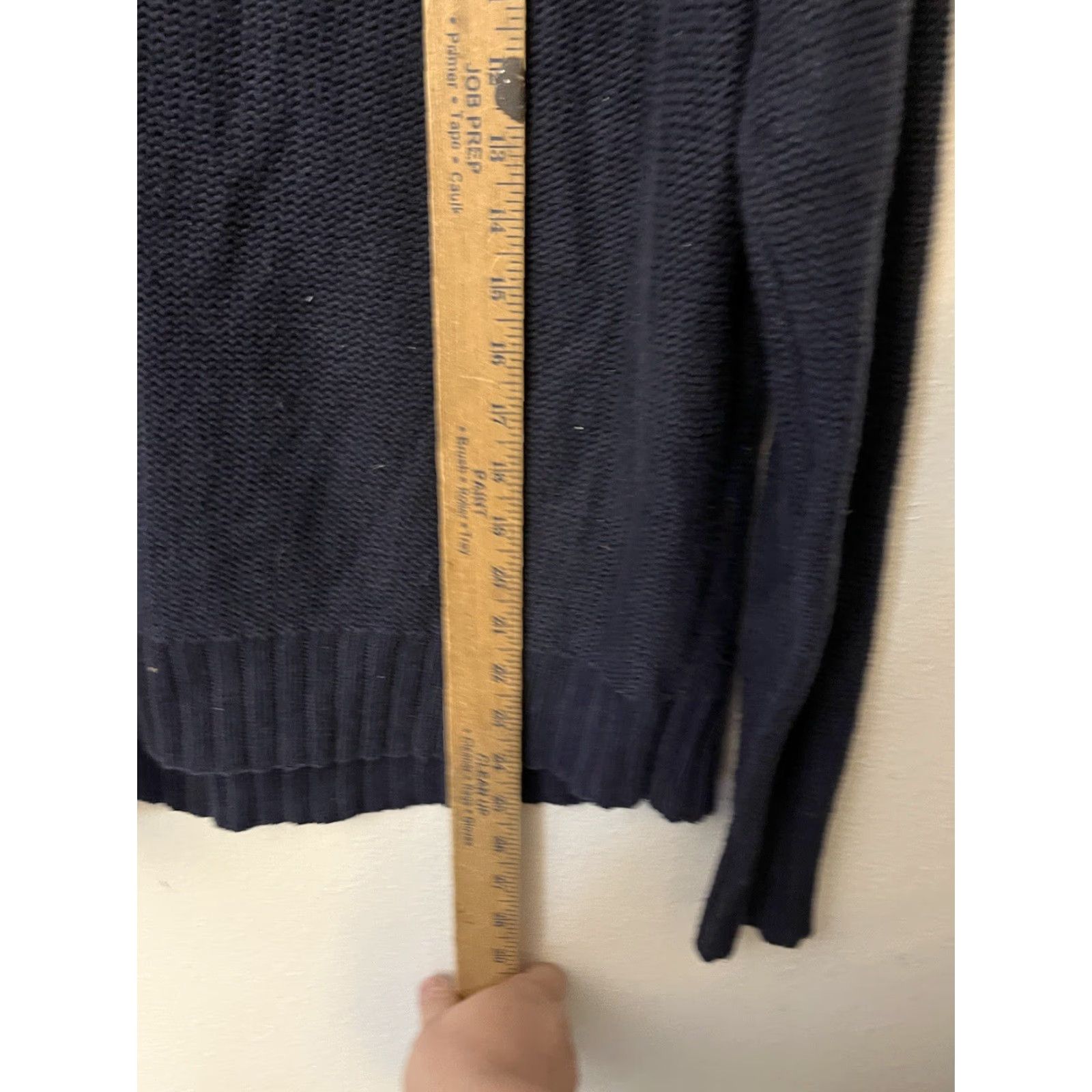 Old Navy Old Navy Cable Knit Navy Blue Sweater Woman’s Size Large Crewneck Pullover Size L / US 10 / IT 46 - 4 Thumbnail