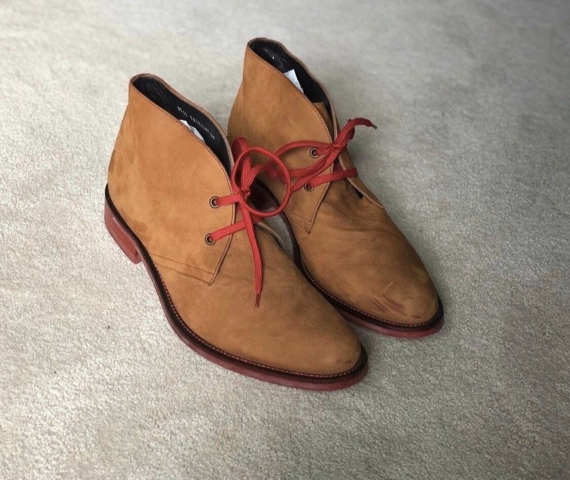 Donald Pliner Elios Tan Italian Nubuck Desert Boot Size US 10.5 / EU 43-44 - 4 Thumbnail